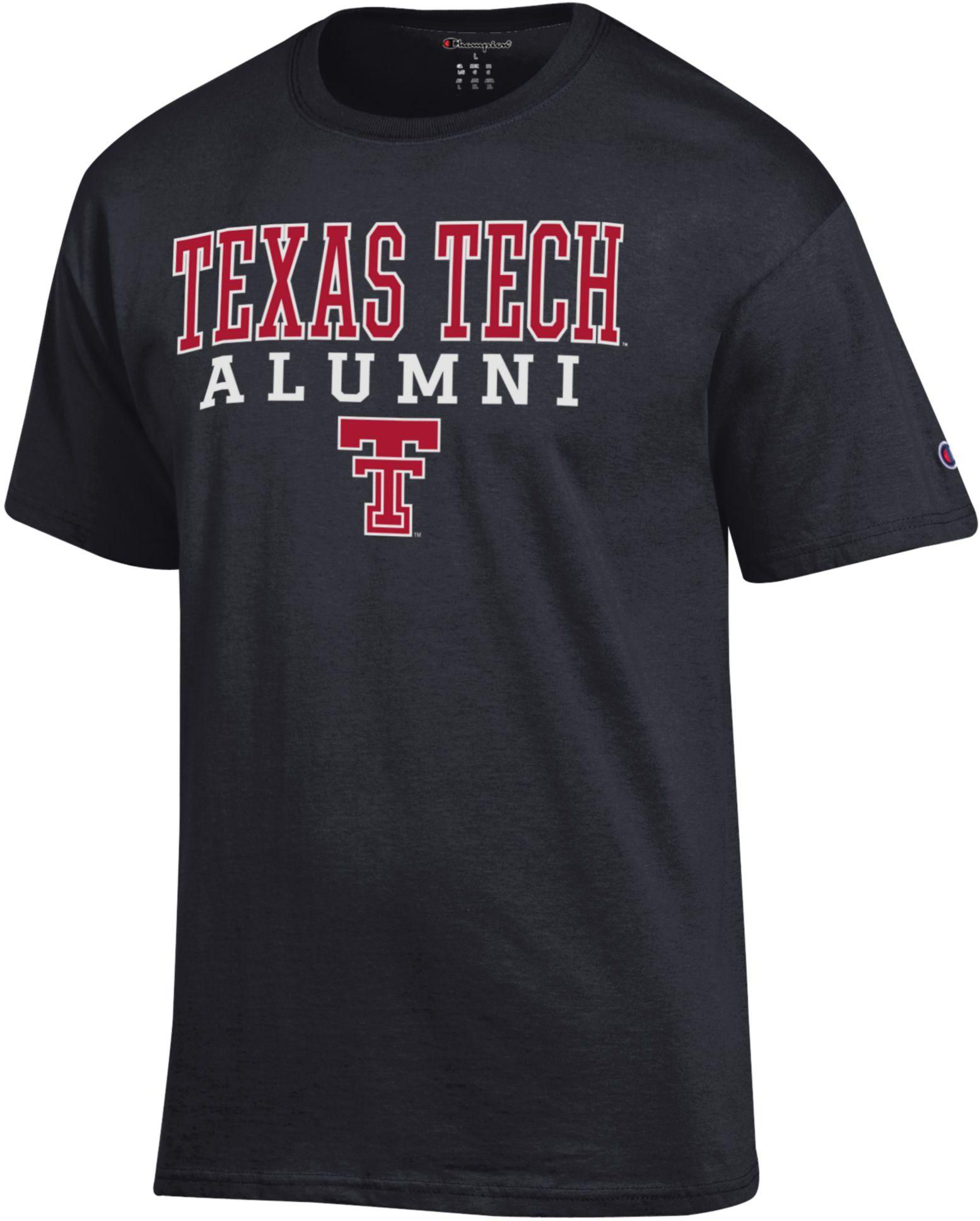 Champion Adult Texas Tech Red Raiders Jersey Alumni T-Shirt, Men's, XXL, Black