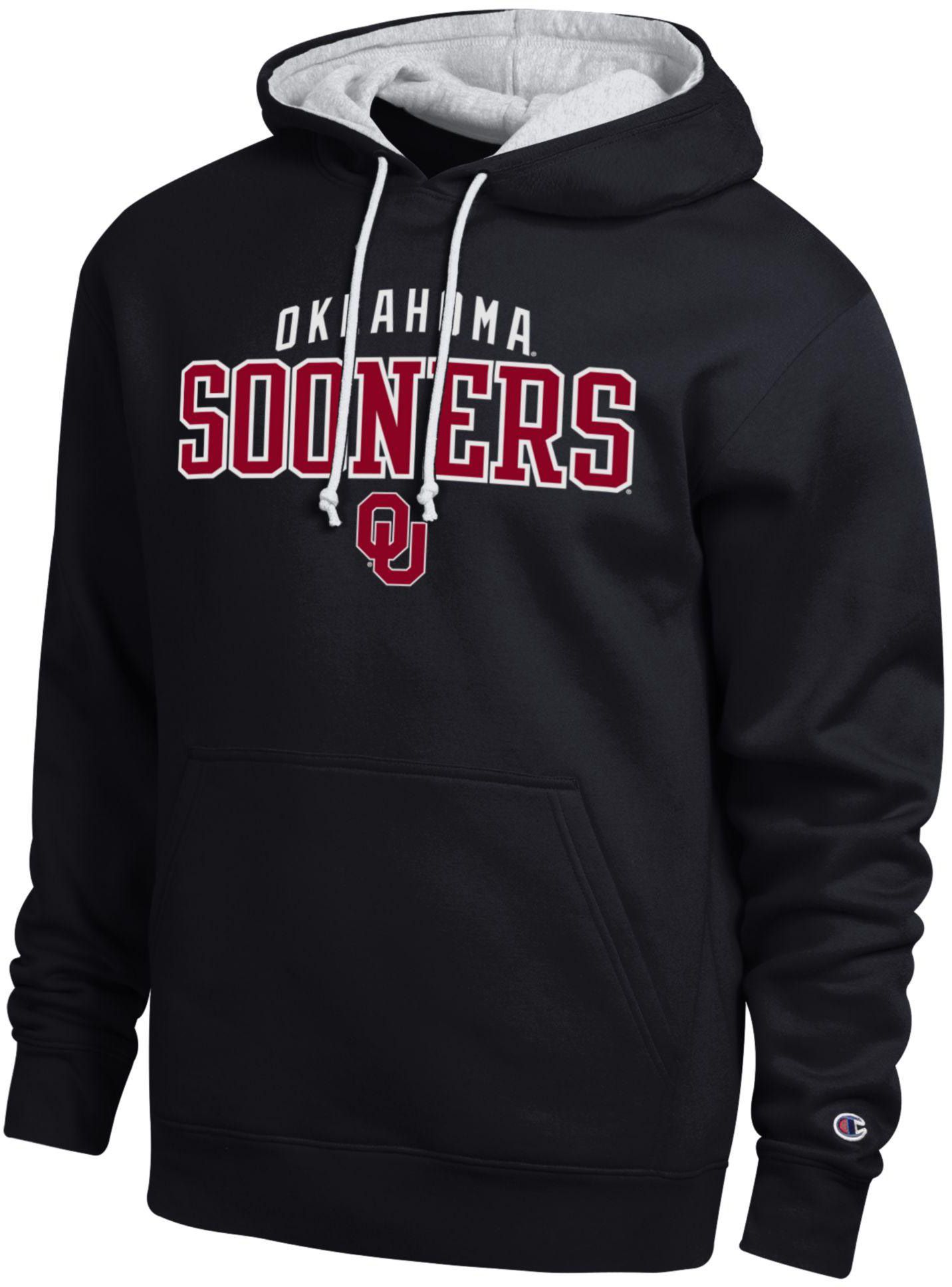 Champion Men's Oklahoma Sooners Promo Hoodie, Medium, Black