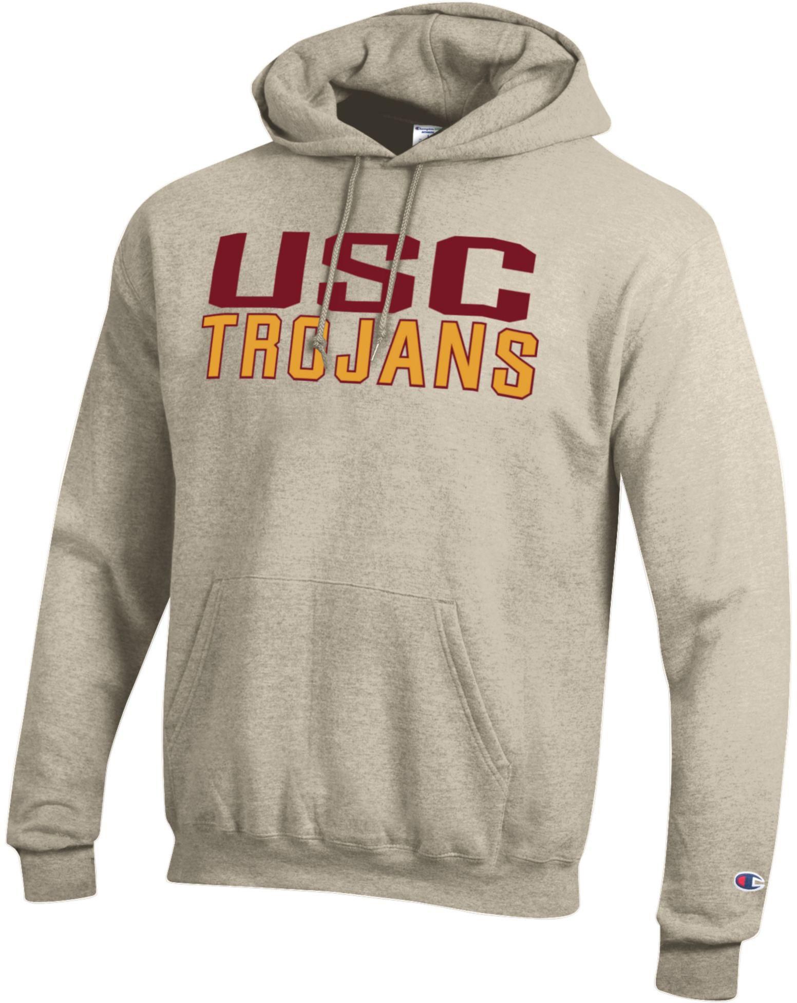 Champion Adult USC Trojans Eco Powerblend Oatmeal Hoodie