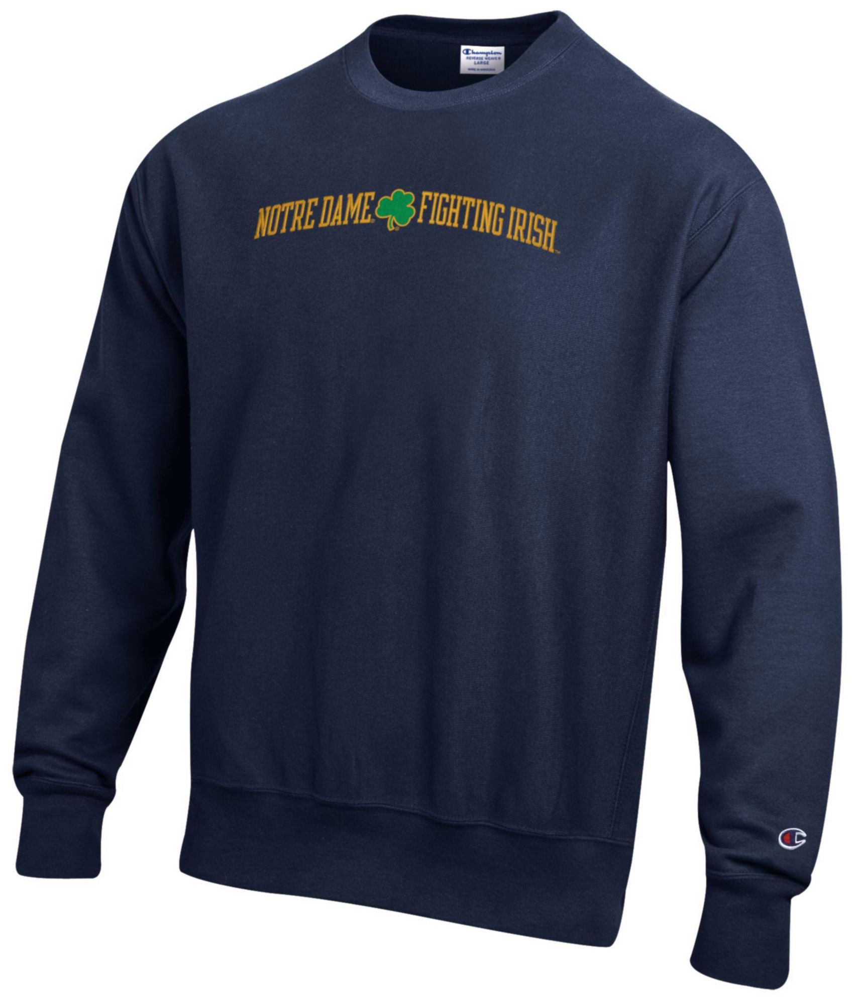 Champion Men's Notre Dame Fighting Irish Navy Reverse Weave Crewneck Sweatshirt