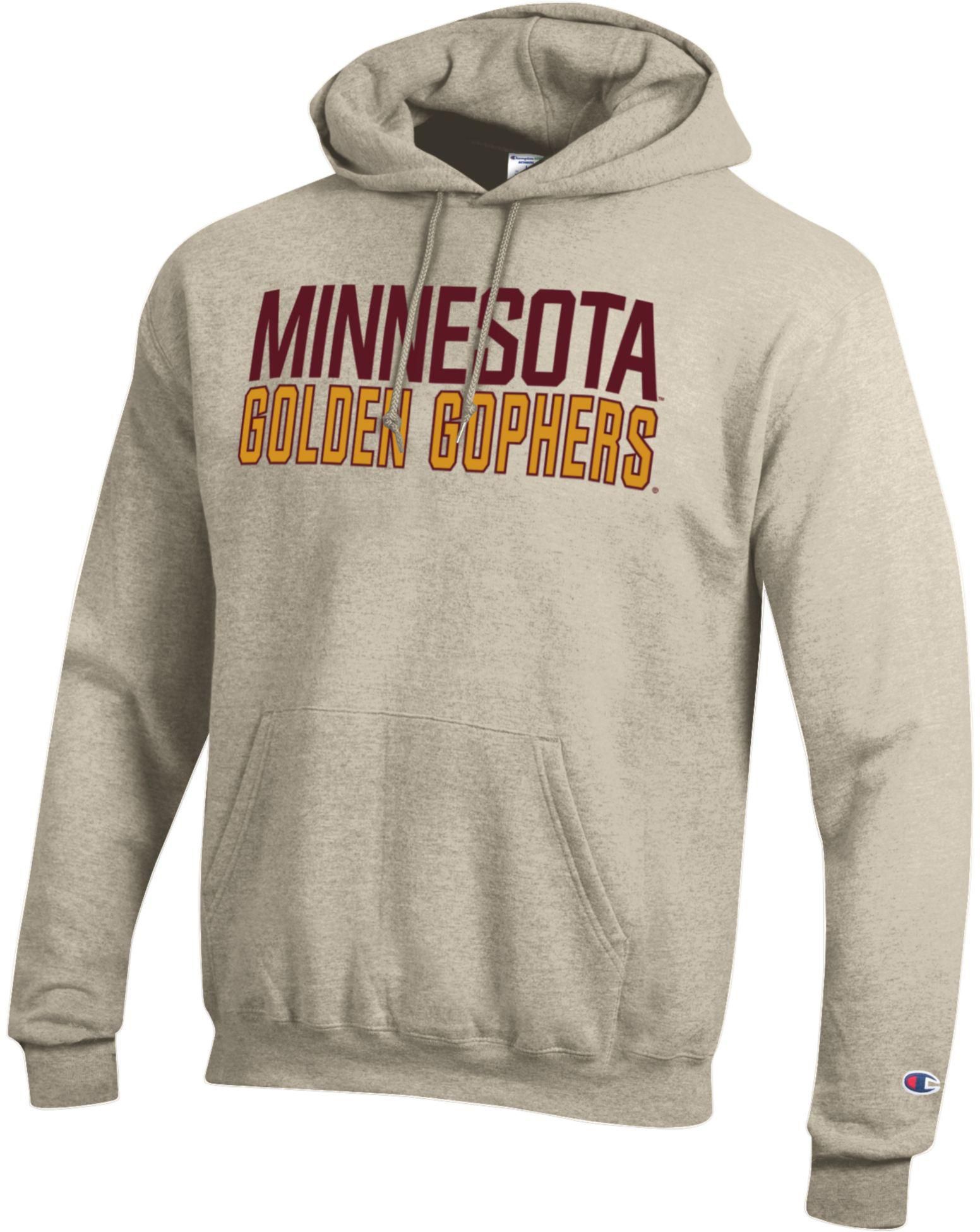 Champion Adult Minnesota Golden Gophers Eco Powerblend Oatmeal Hoodie