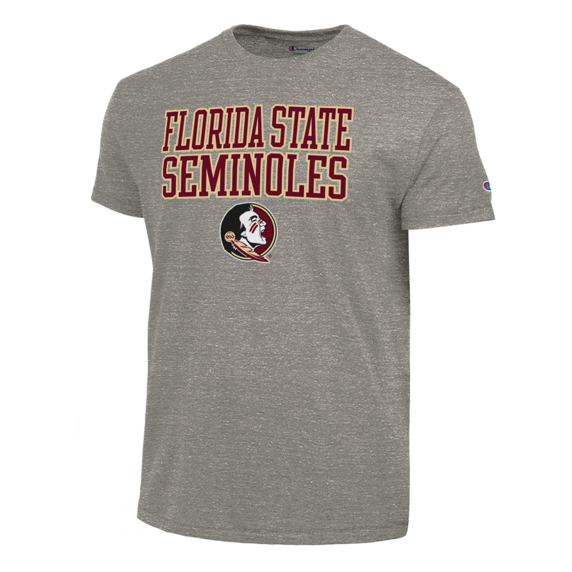 Champion Men's Florida State Seminoles Ultimate Triblend Grey T-Shirt