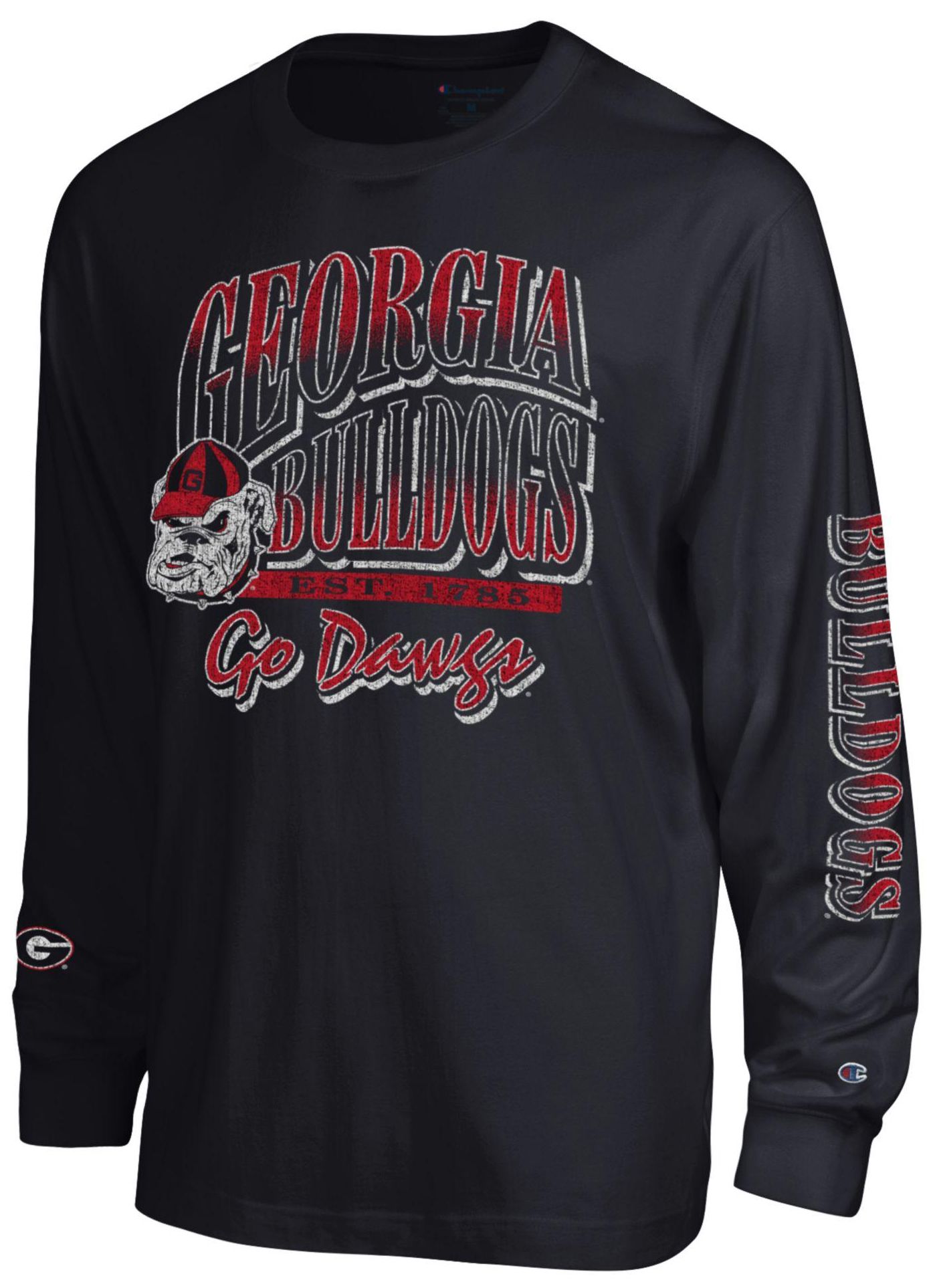 Champion Men's Georgia Bulldogs Black All Star Long Sleeve Shirt