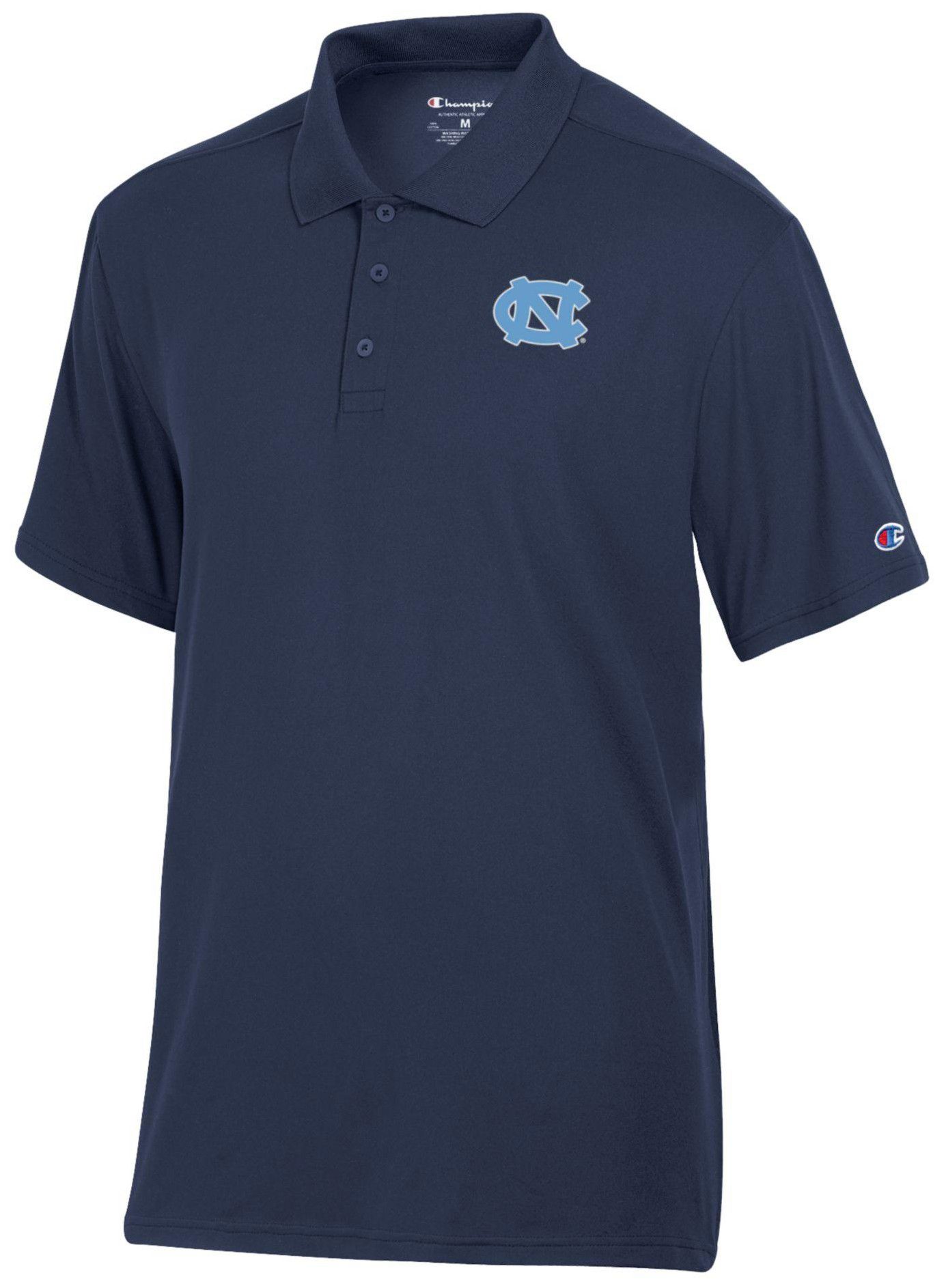 Champion Men's North Carolina Tar Heels Navy Polo