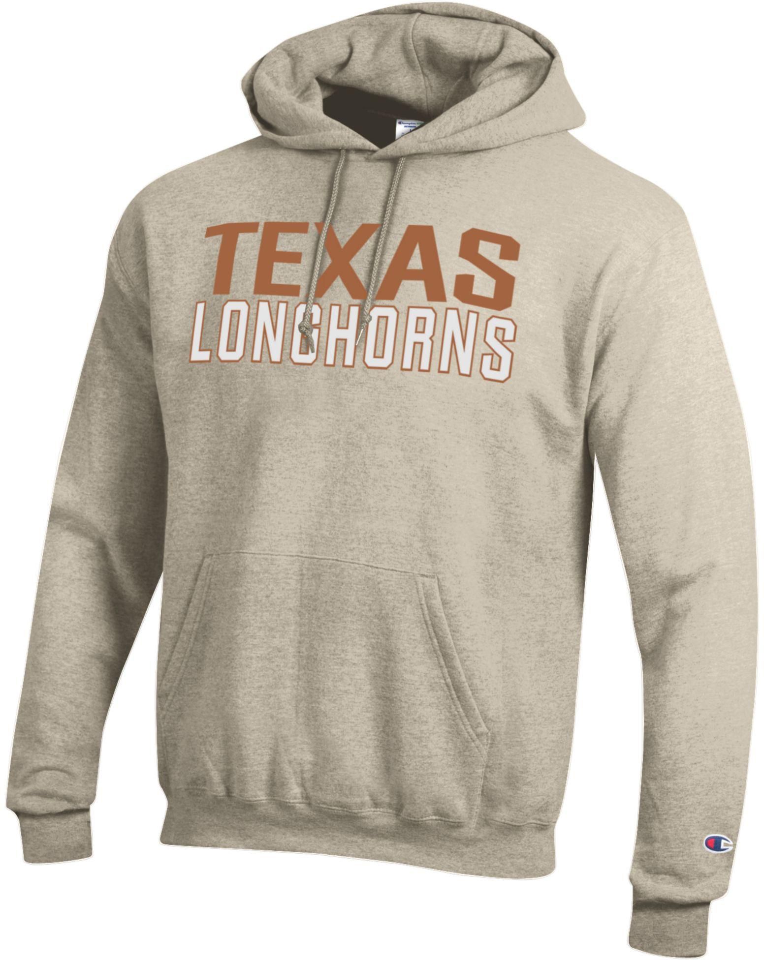 Champion Adult Texas Longhorns Eco Powerblend Oatmeal Hoodie