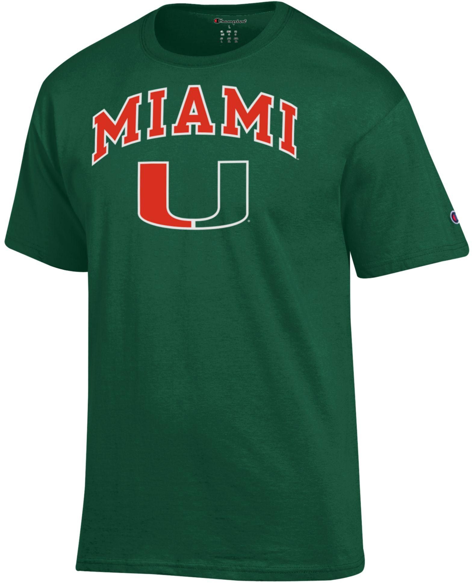 Champion Men's Miami Hurricanes Logo T-Shirt