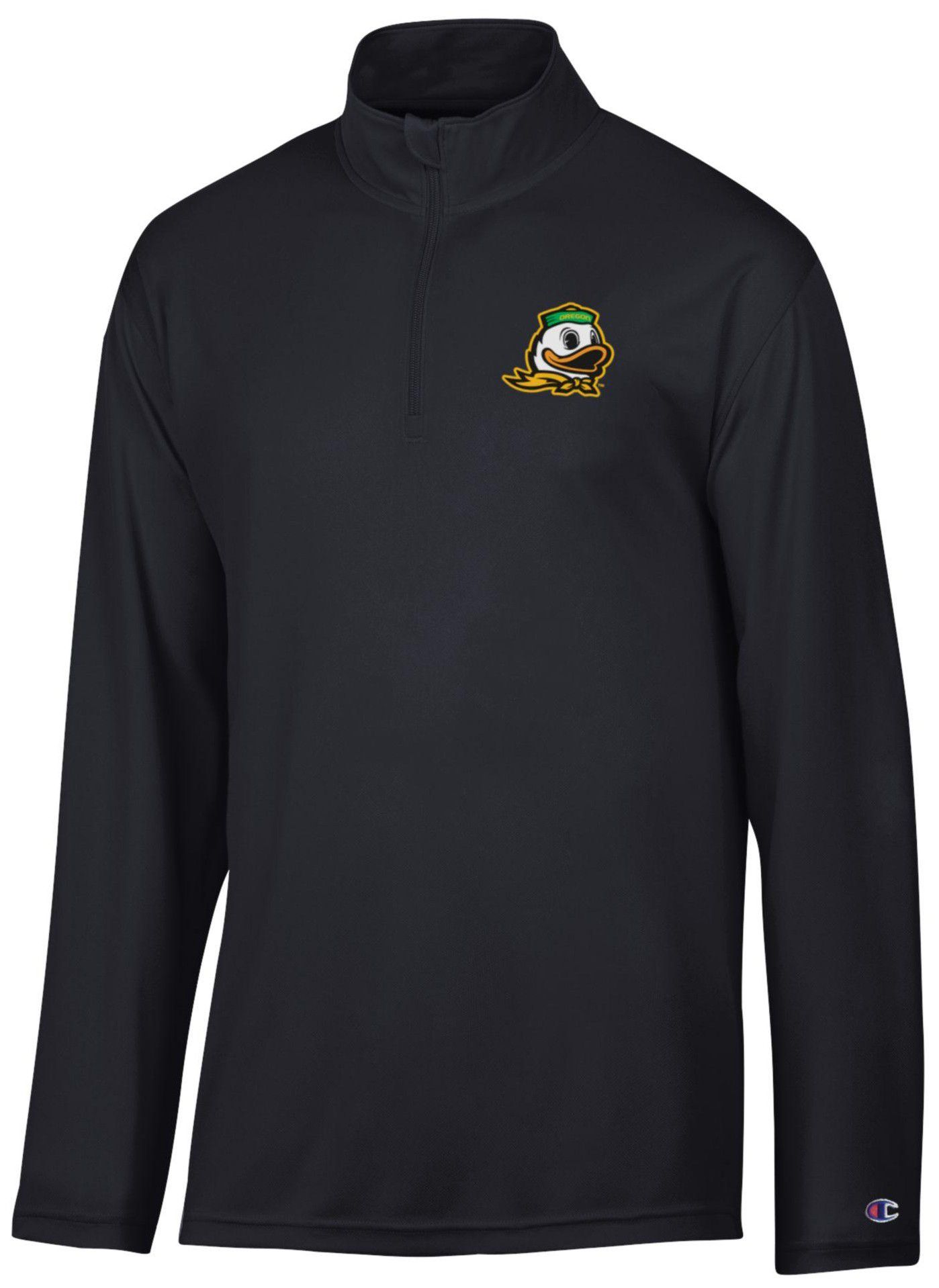 Champion Men's Oregon Ducks Black 1/4 Zip Jacket
