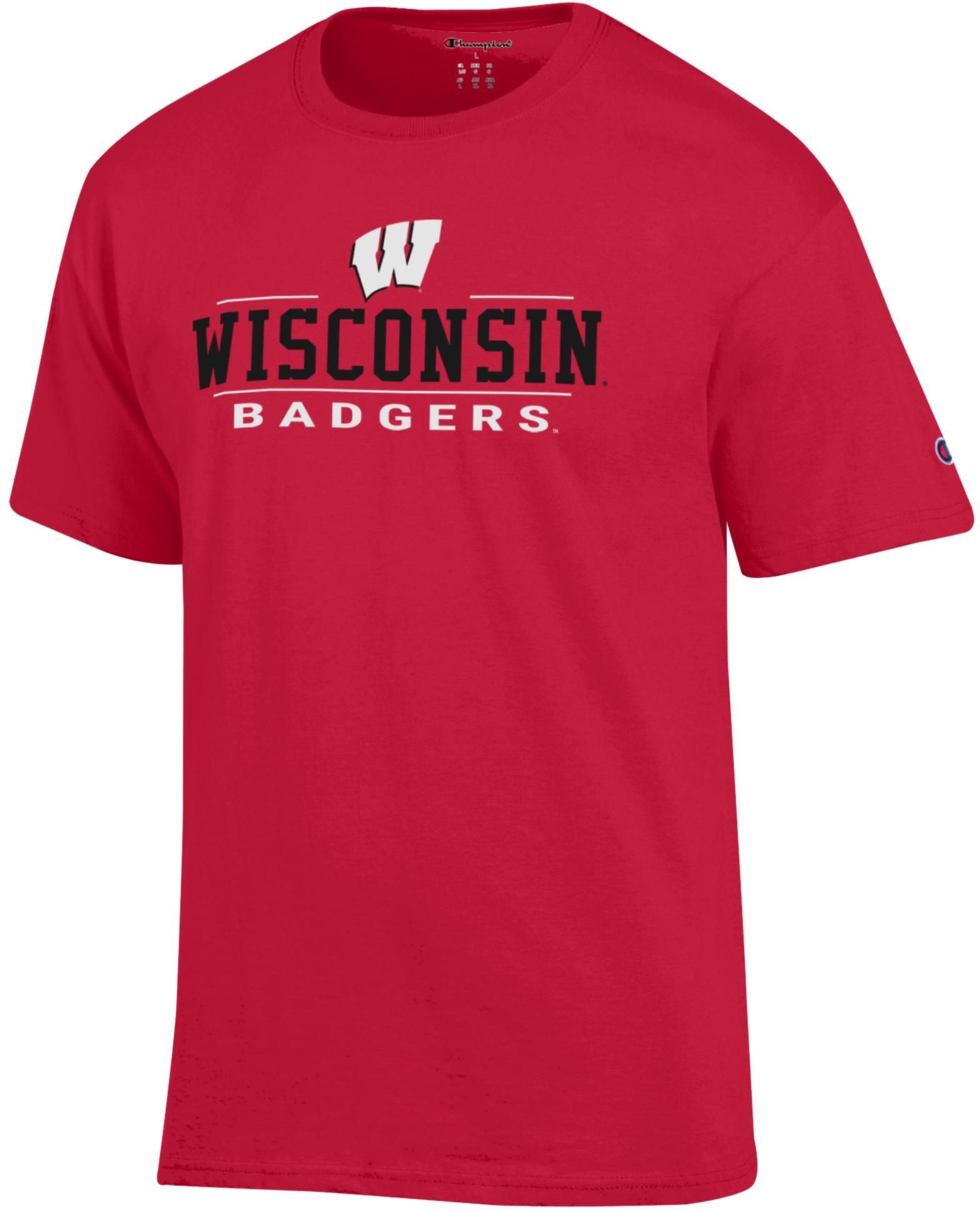 Champion Adult Wisconsin Badgers Jersey Red T-Shirt