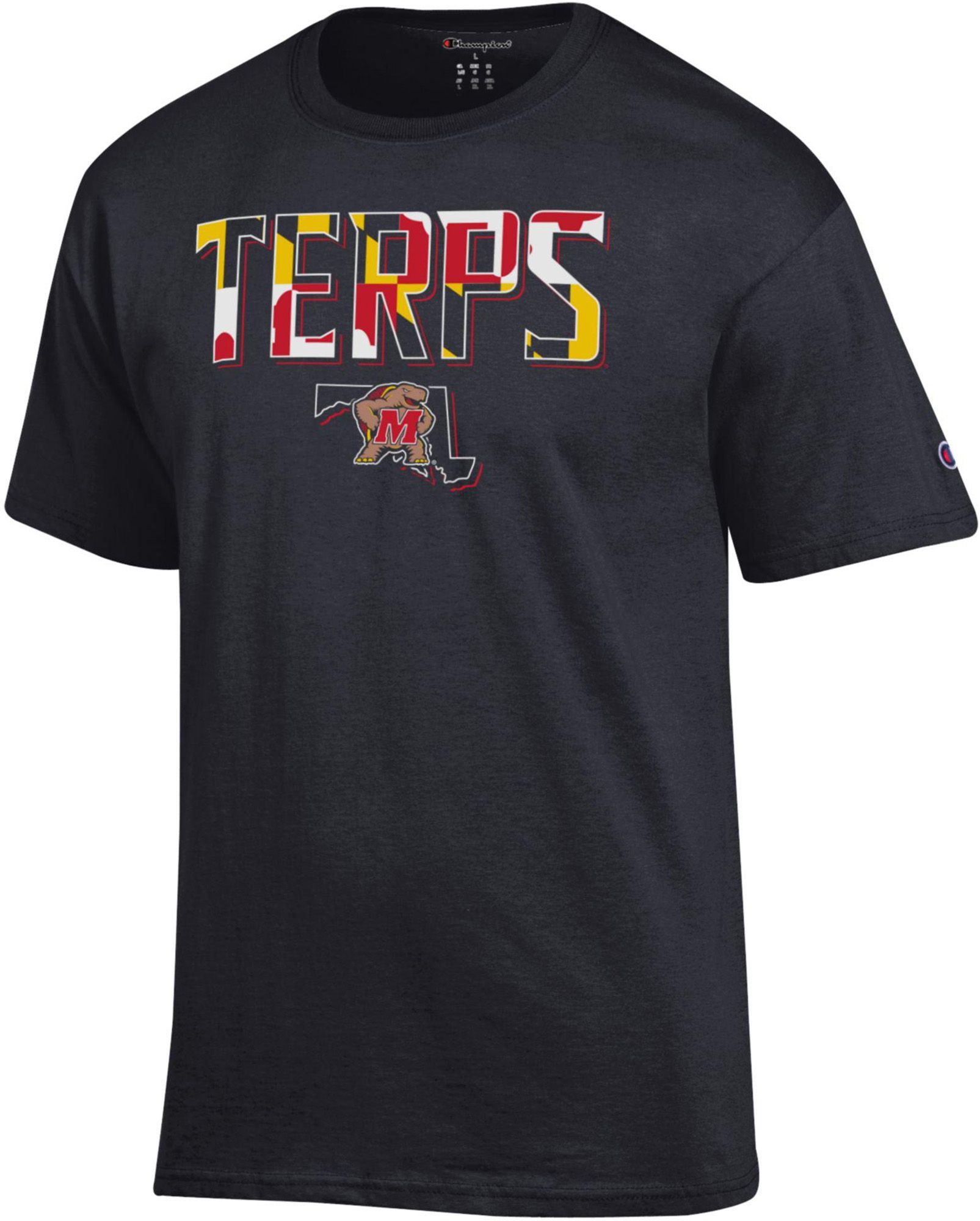 Champion Men's Maryland Terrapins Black State Pride T-Shirt