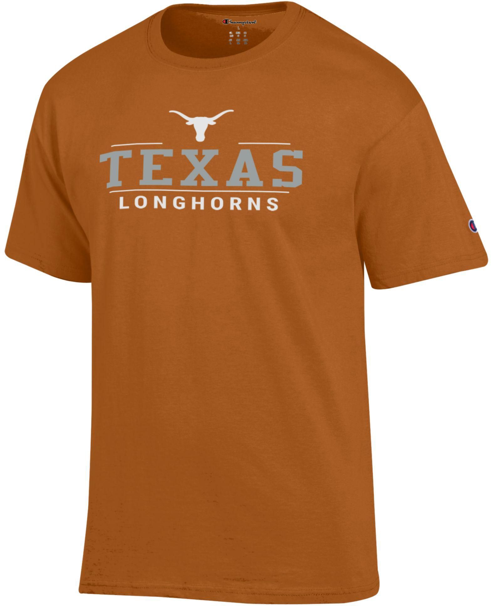 Champion Adult Texas Longhorns Jersey Orange T-Shirt, Men's, XXL