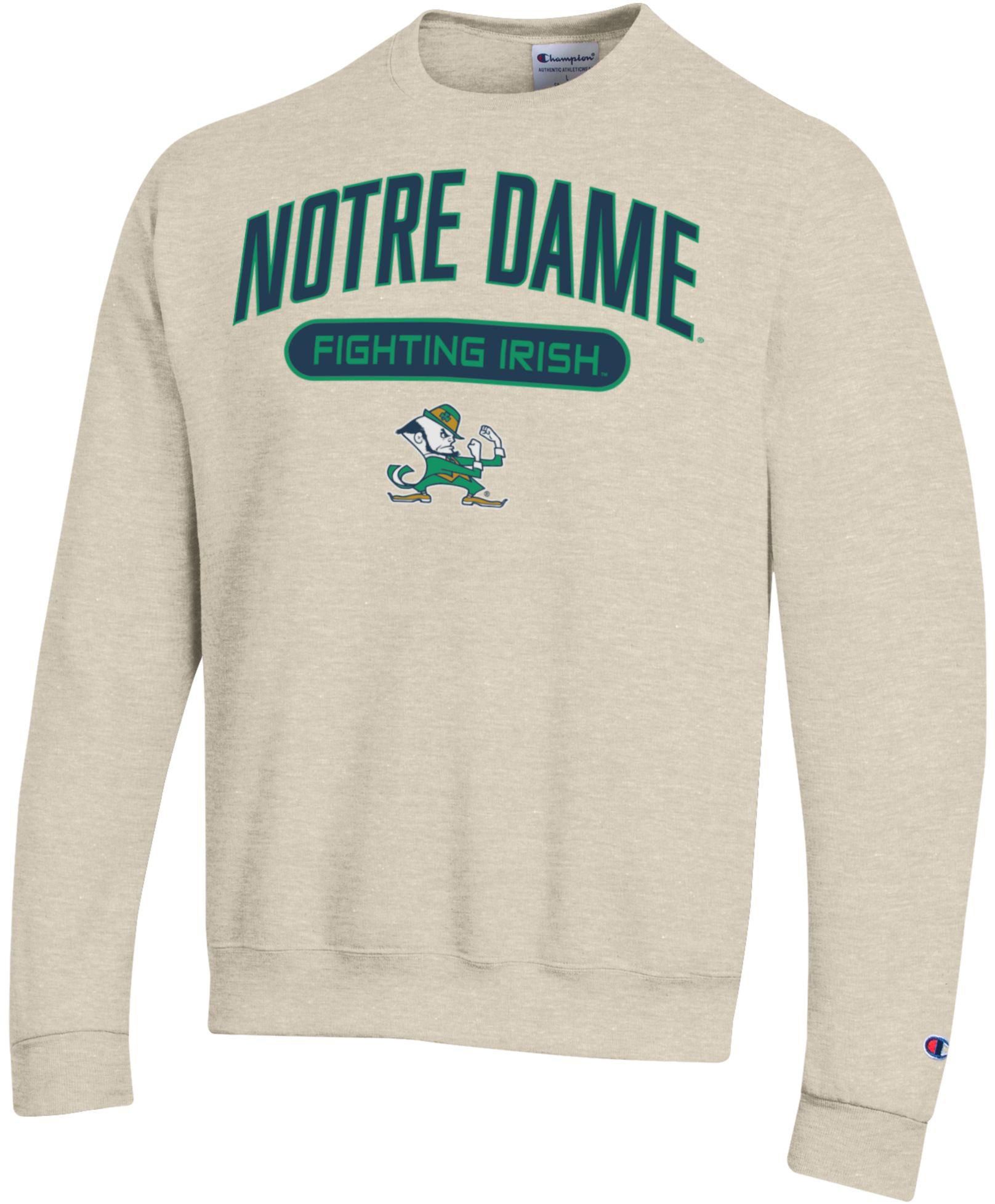 Champion Adult Notre Dame Fighting Irish Eco Powerblend Oatmeal Crewneck Sweatshirt