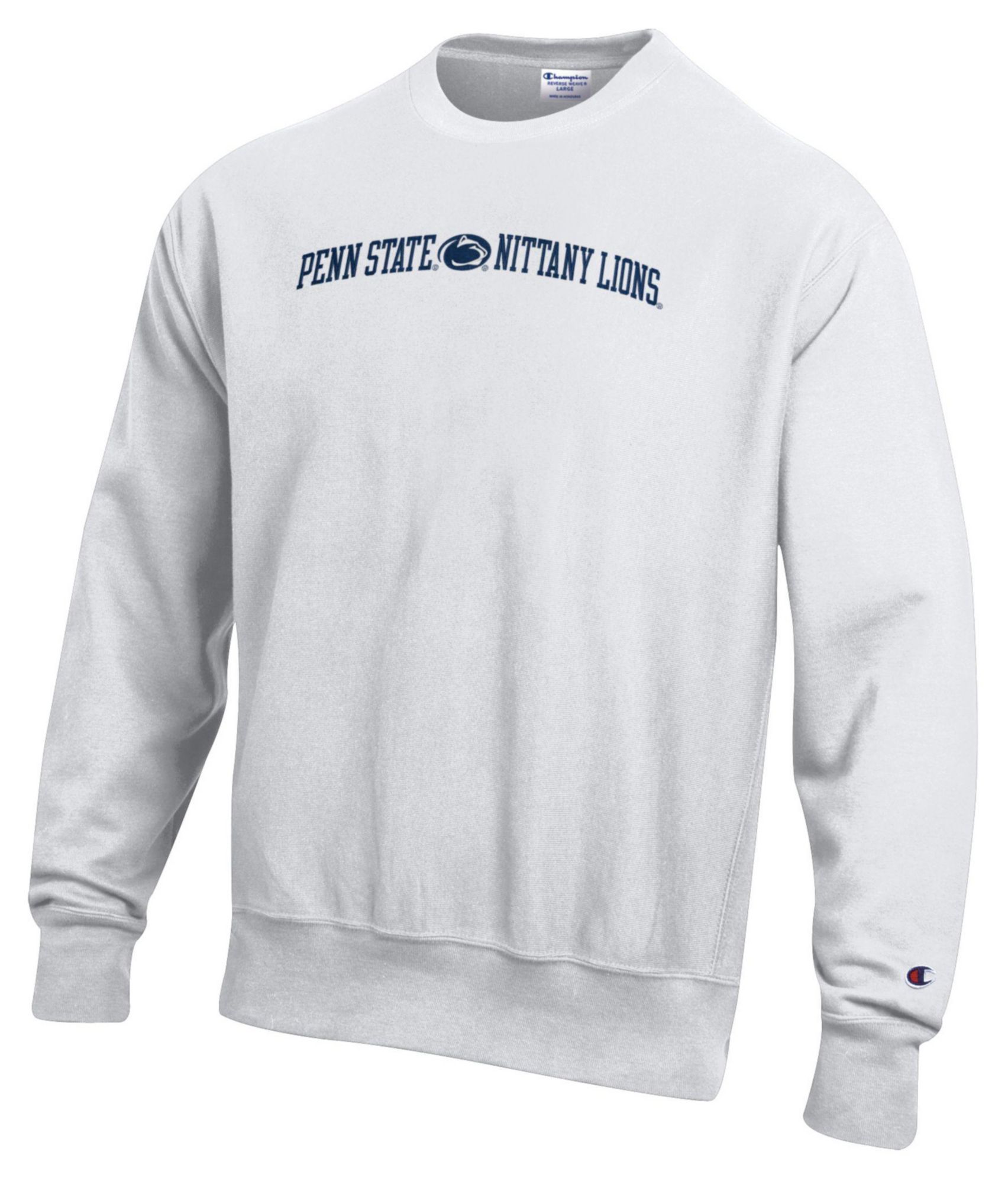 Champion Men's Penn State Nittany Lions White Reverse Weave Crewneck Sweatshirt