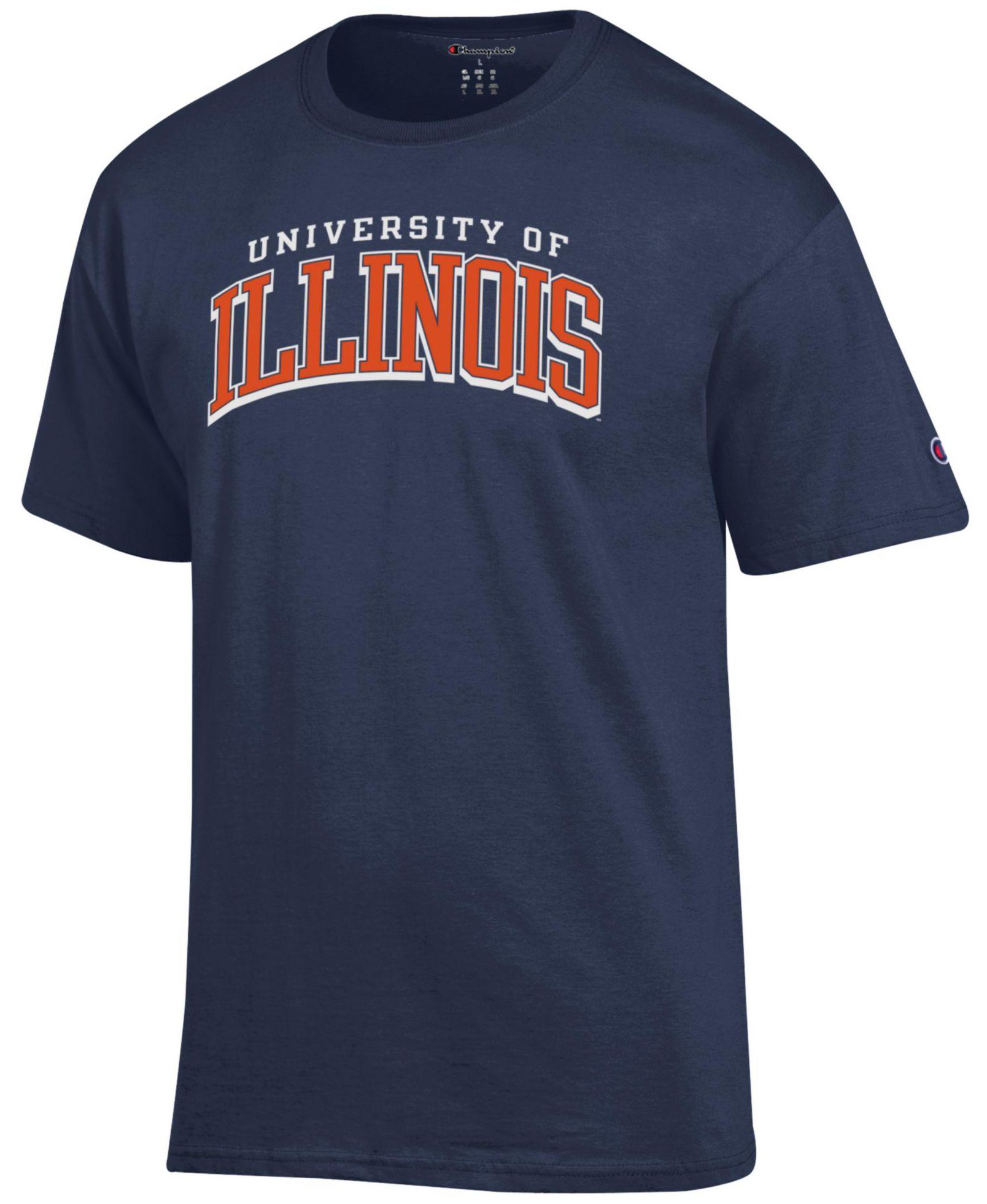 Champion Men's Illinois Fighting Illini Navy Arch Logo T-Shirt