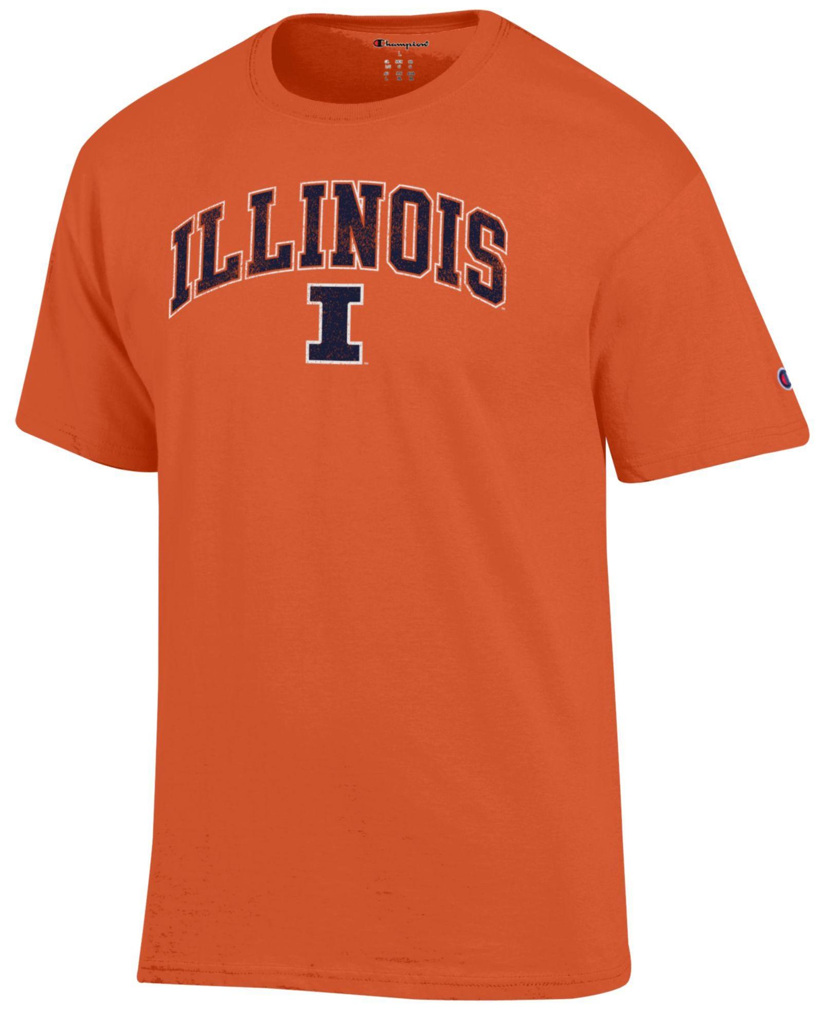 Champion Men's Illinois Fighting Illini Orange Arch Logo T-Shirt