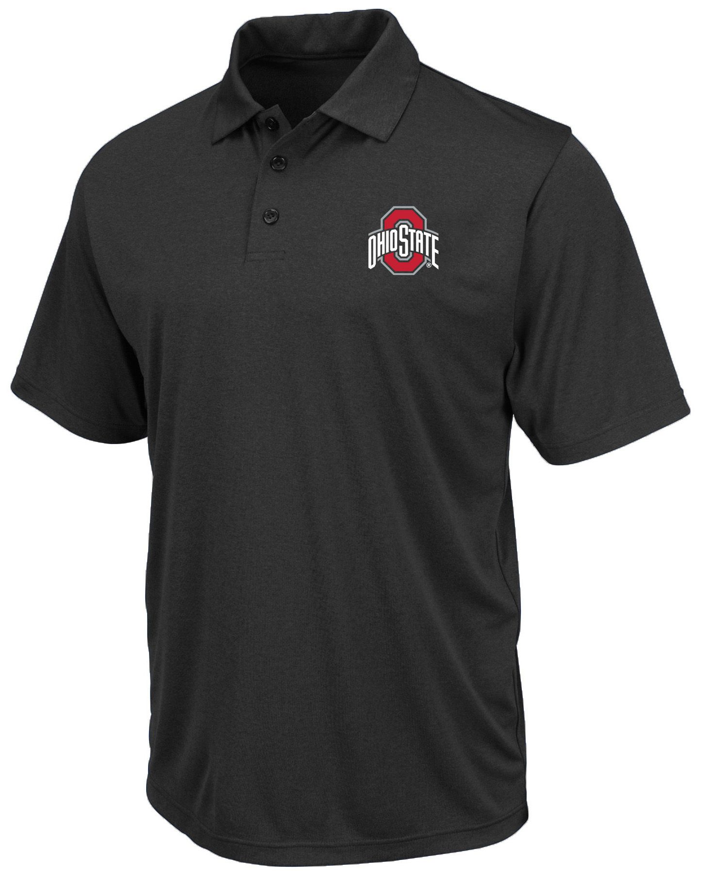 Champion Men's Ohio State Buckeyes Black Big and Tall Polo