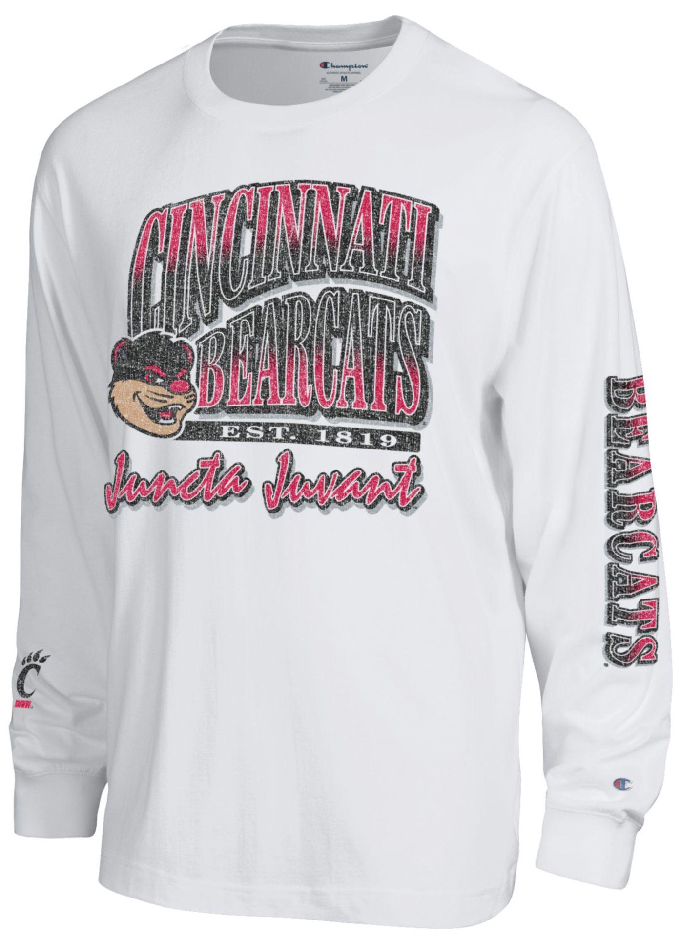 Champion Men's Cincinnati Bearcats White All Star Long Sleeve Shirt, XXL