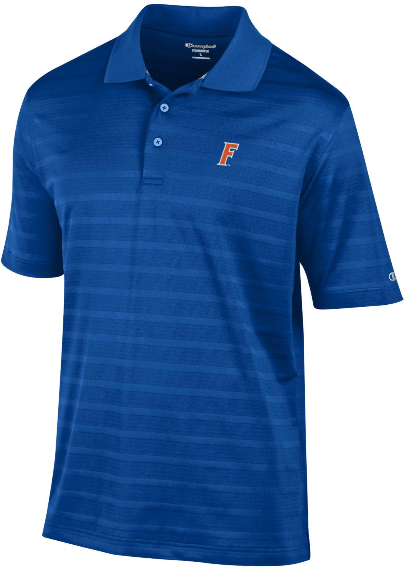 Champion Men's Florida Gators Royal Textured Polo