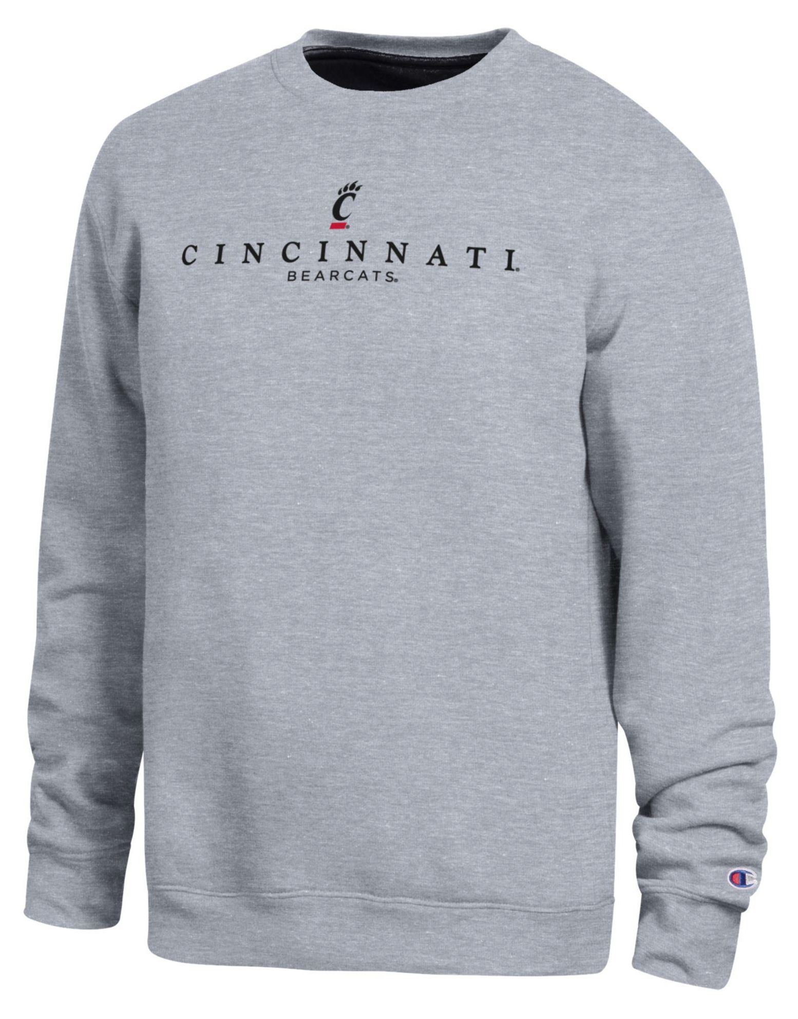 Champion Men's Cincinnati Bearcats Oxford Contrast Crewneck Sweatshirt