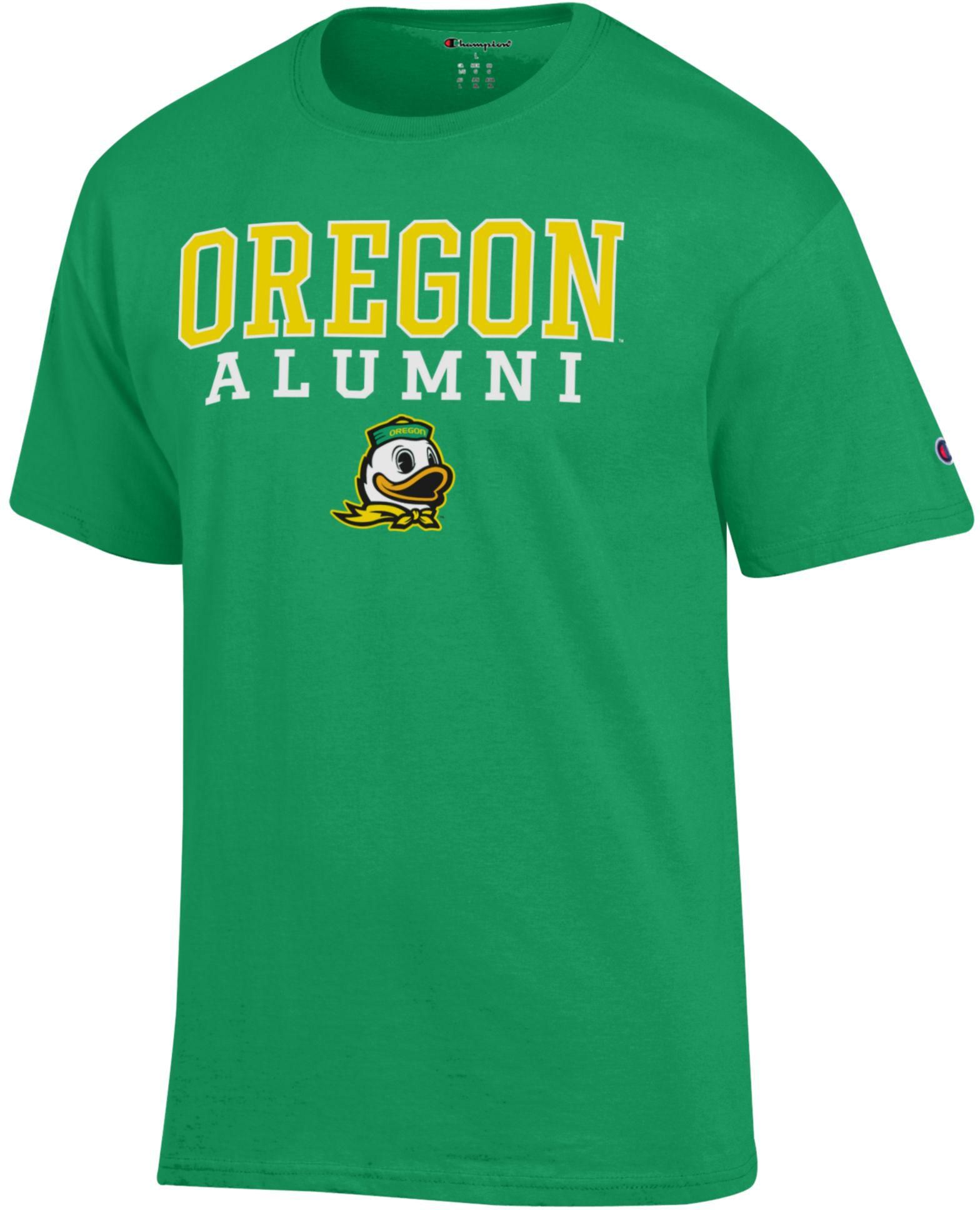 Champion Adult Oregon Ducks Jersey Alumni T-Shirt, Men's, XXL, Green