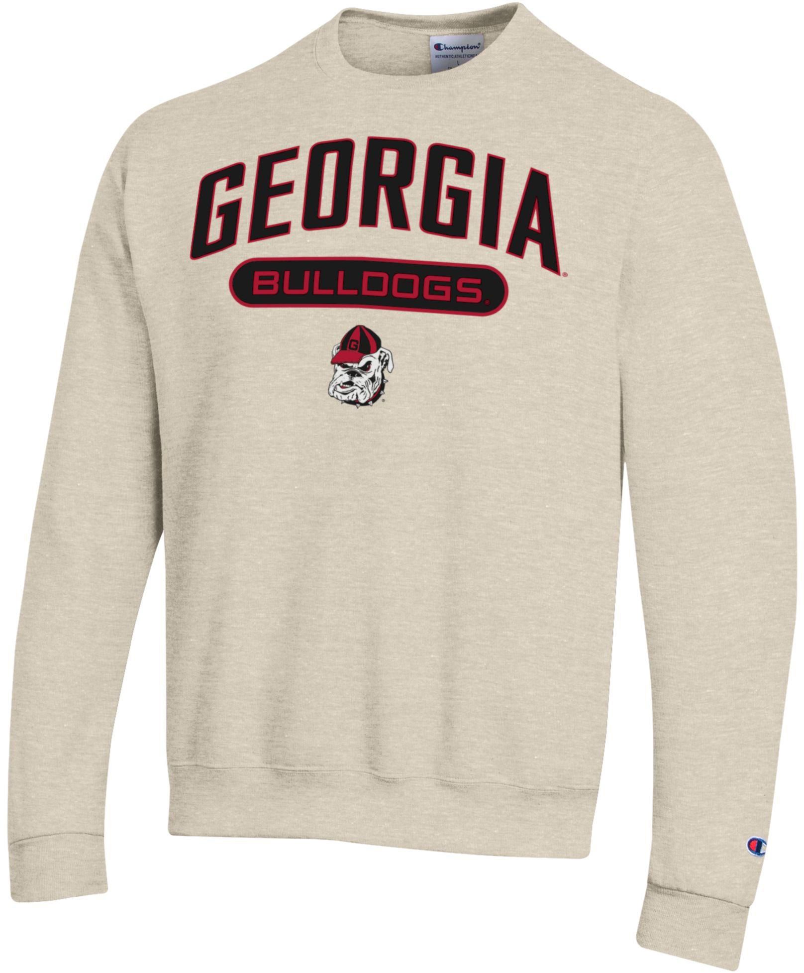 Champion Adult Georgia Bulldogs Eco Powerblend Oatmeal Crewneck Sweatshirt