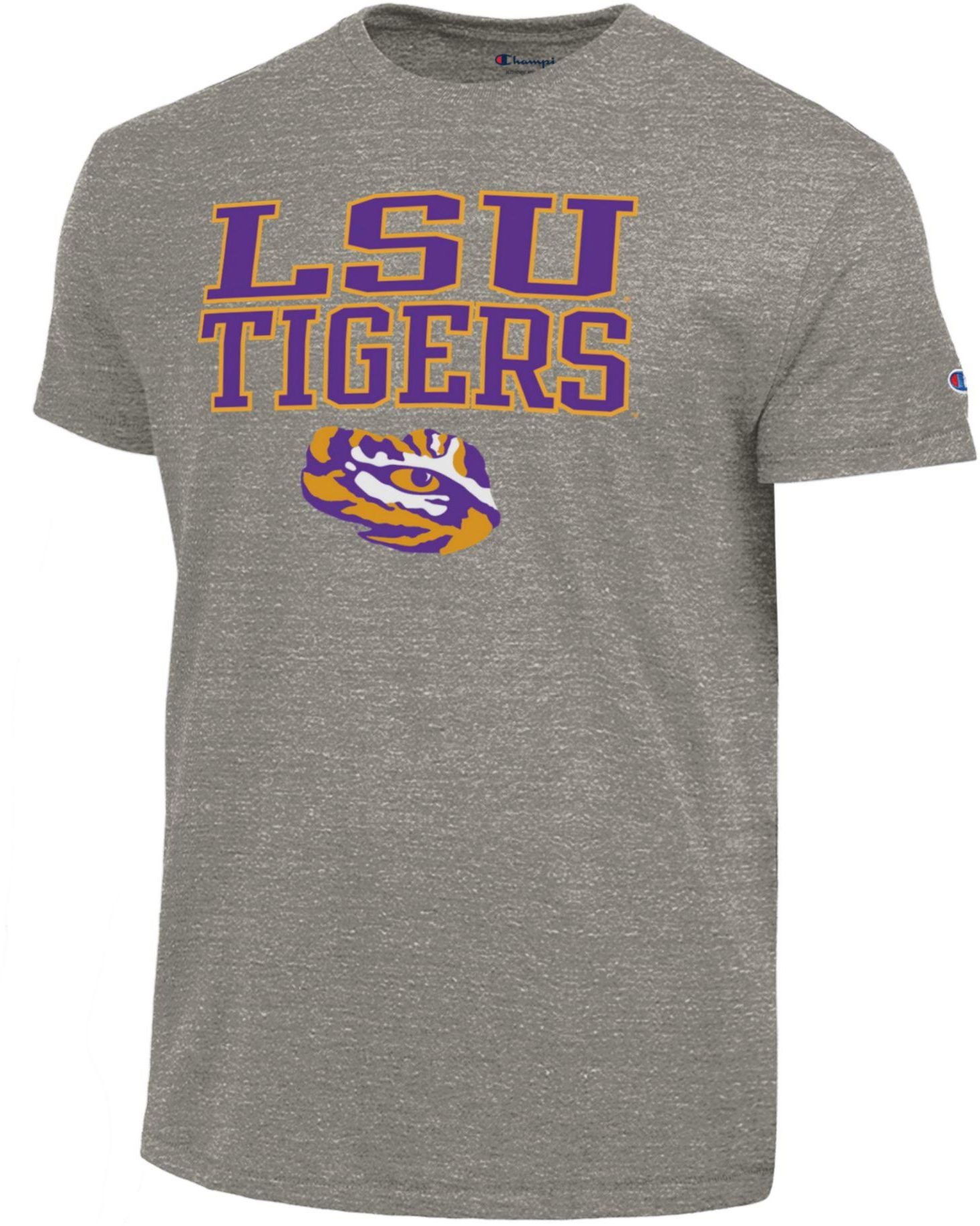 Champion Men's LSU Tigers Ultimate Triblend Grey T-Shirt
