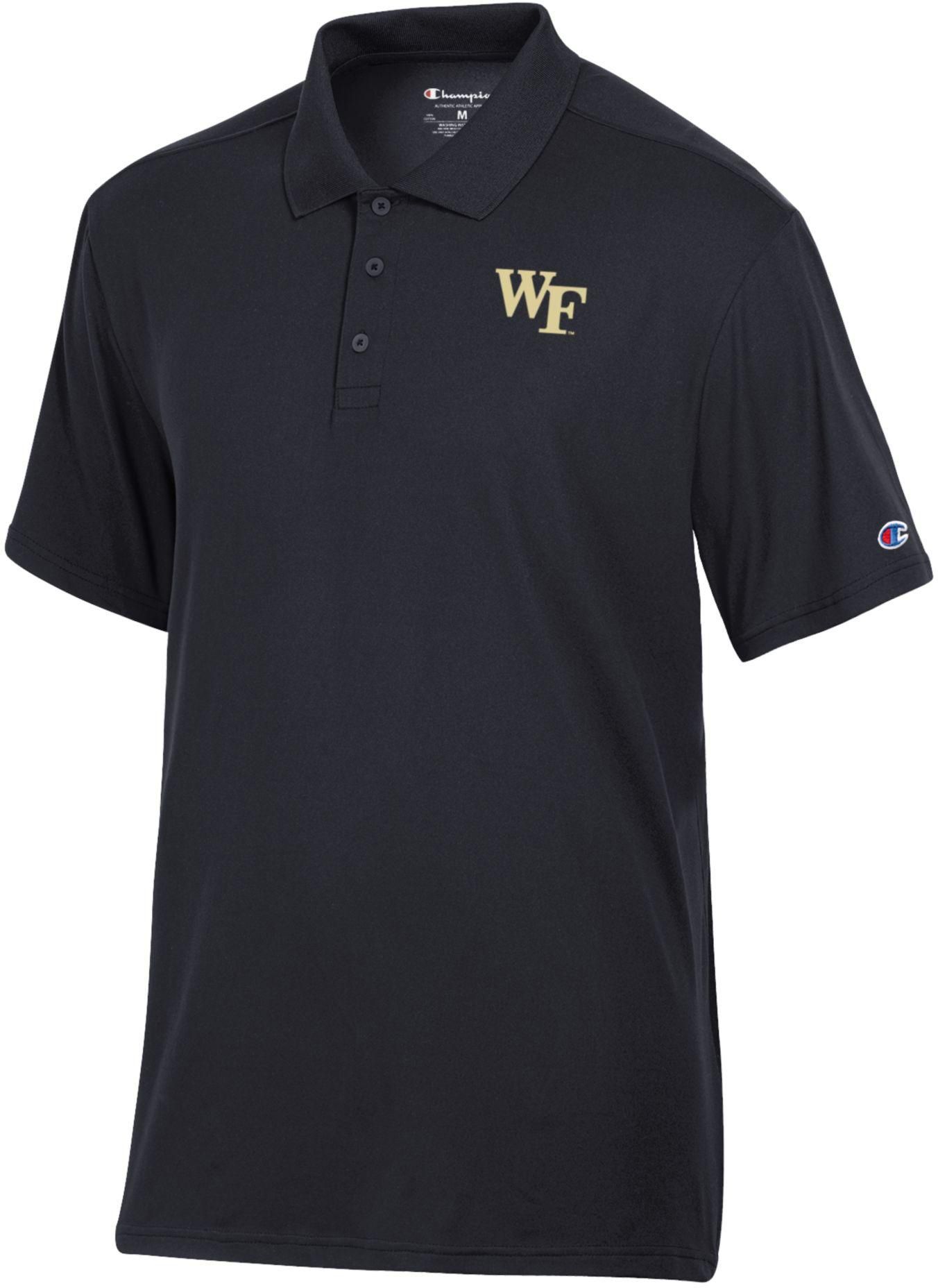 Champion Men's Wake Forest Demon Deacons Black Polo