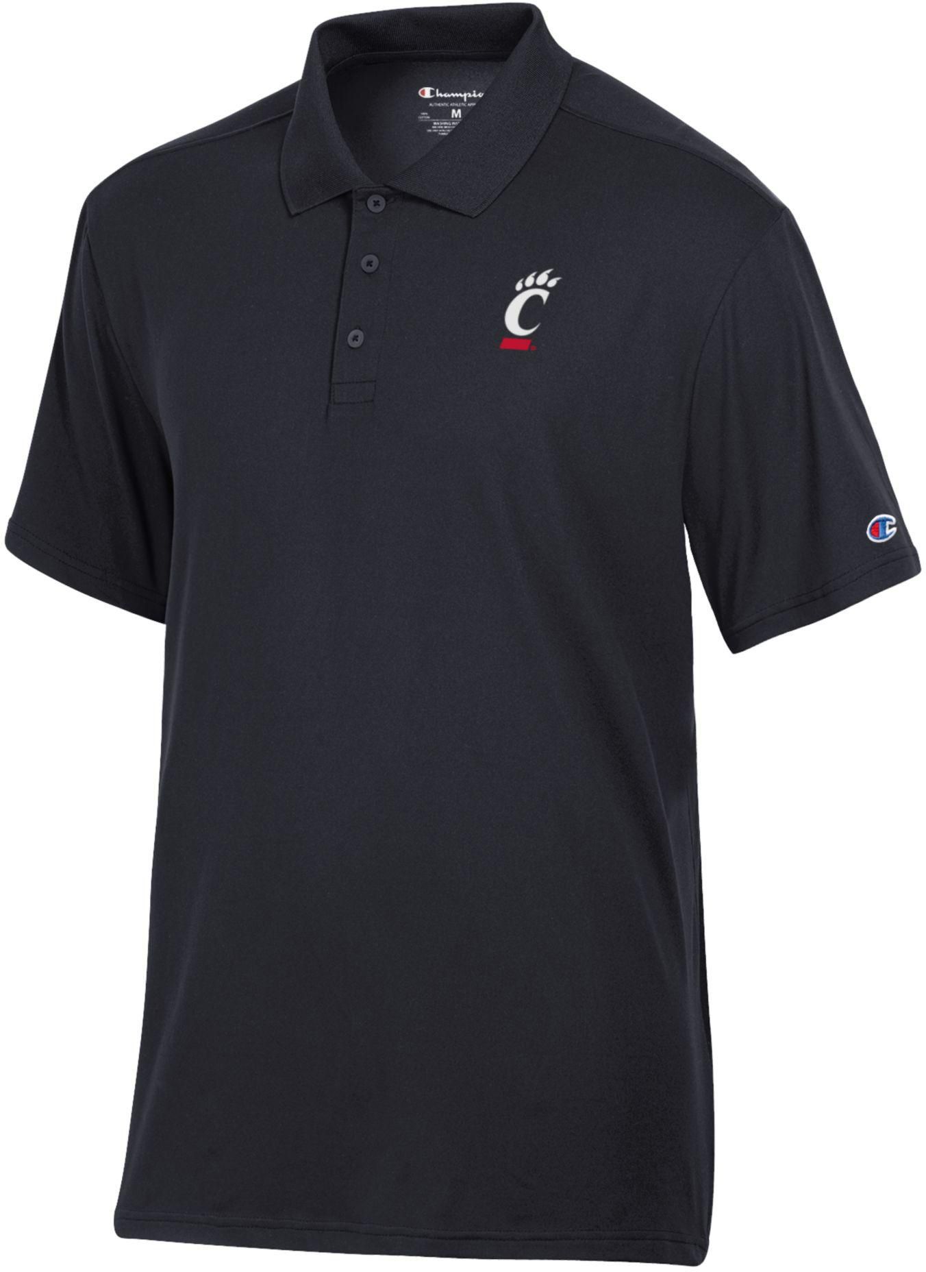 Champion Men's Cincinnati Bearcats Black Polo