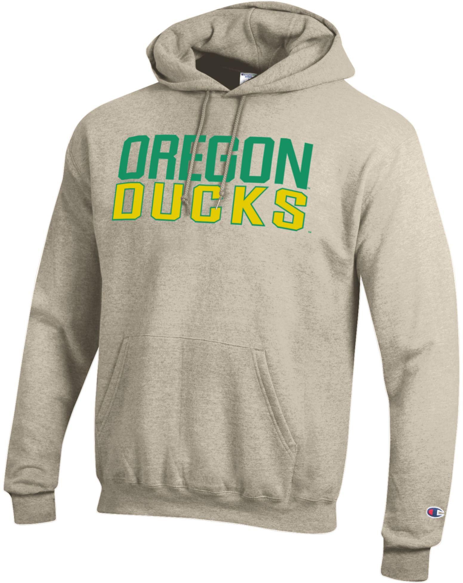 Champion Adult Oregon Ducks Eco Powerblend Oatmeal Hoodie