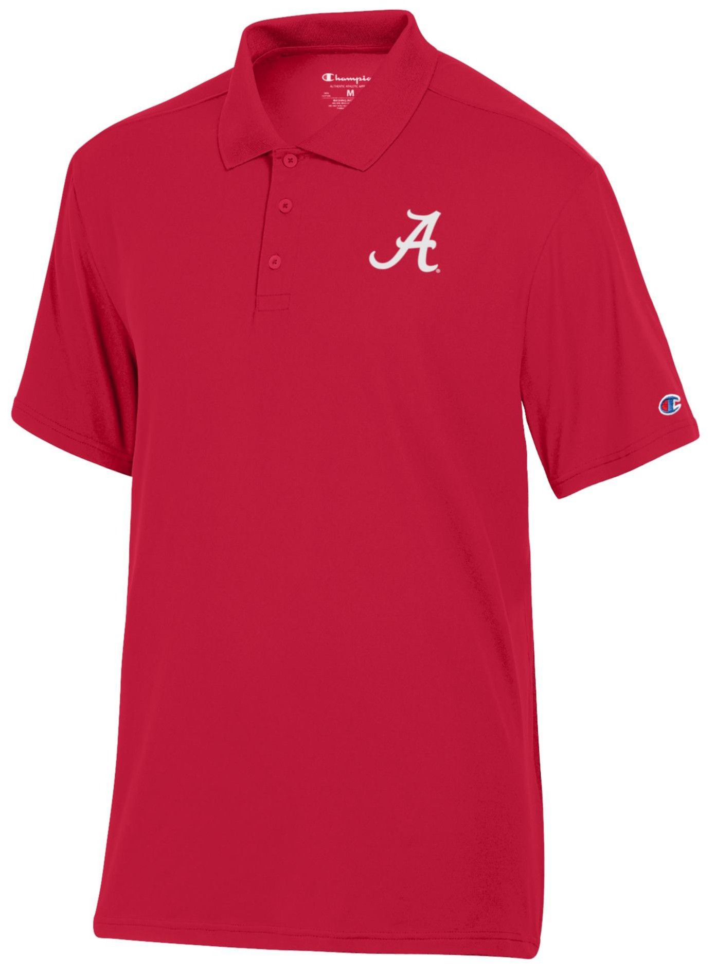 Champion Men's Alabama Crimson Tide Scarlet Polo