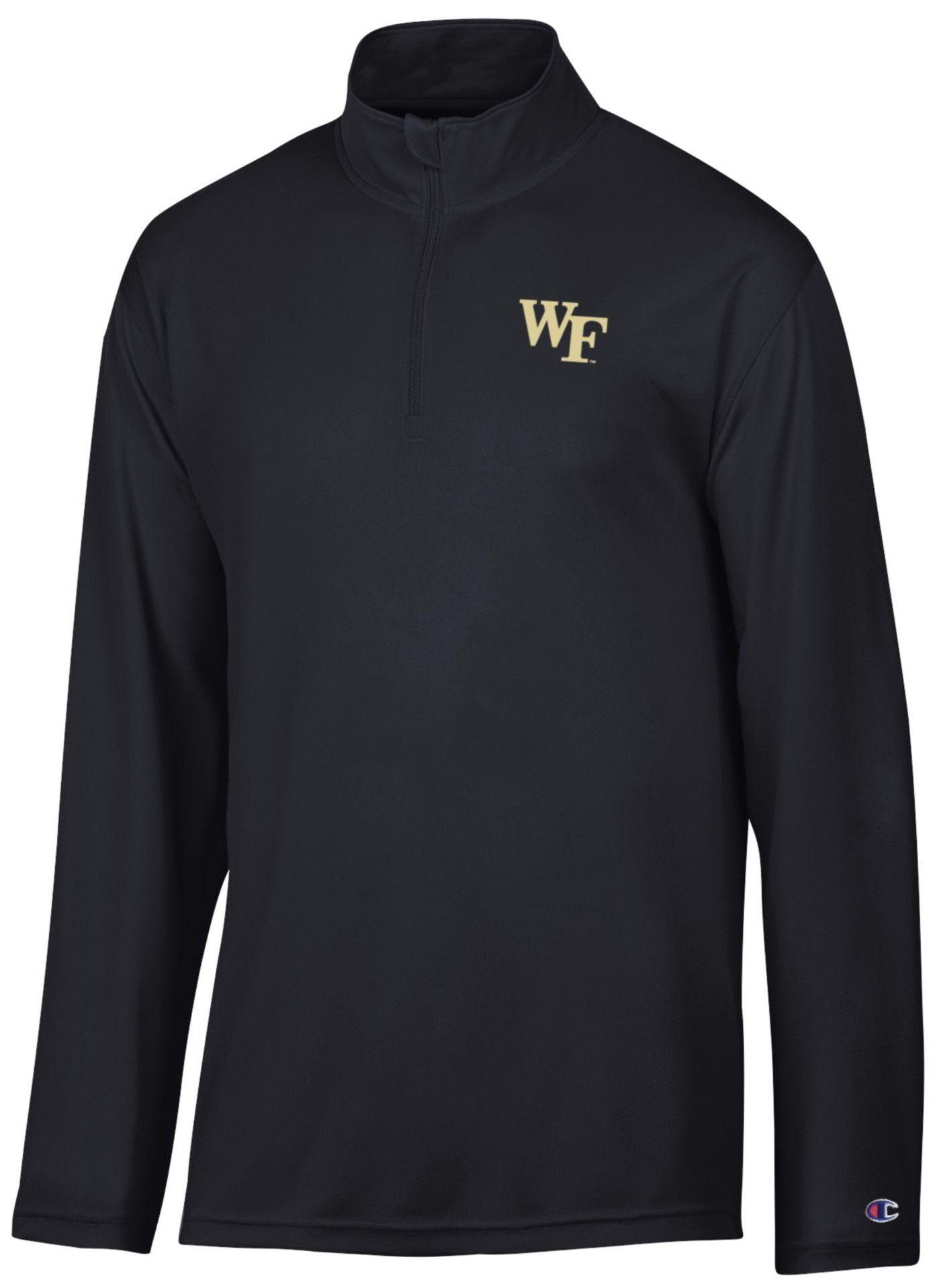 Champion Men's Wake Forest Demon Deacons Black 1/4 Zip Jacket