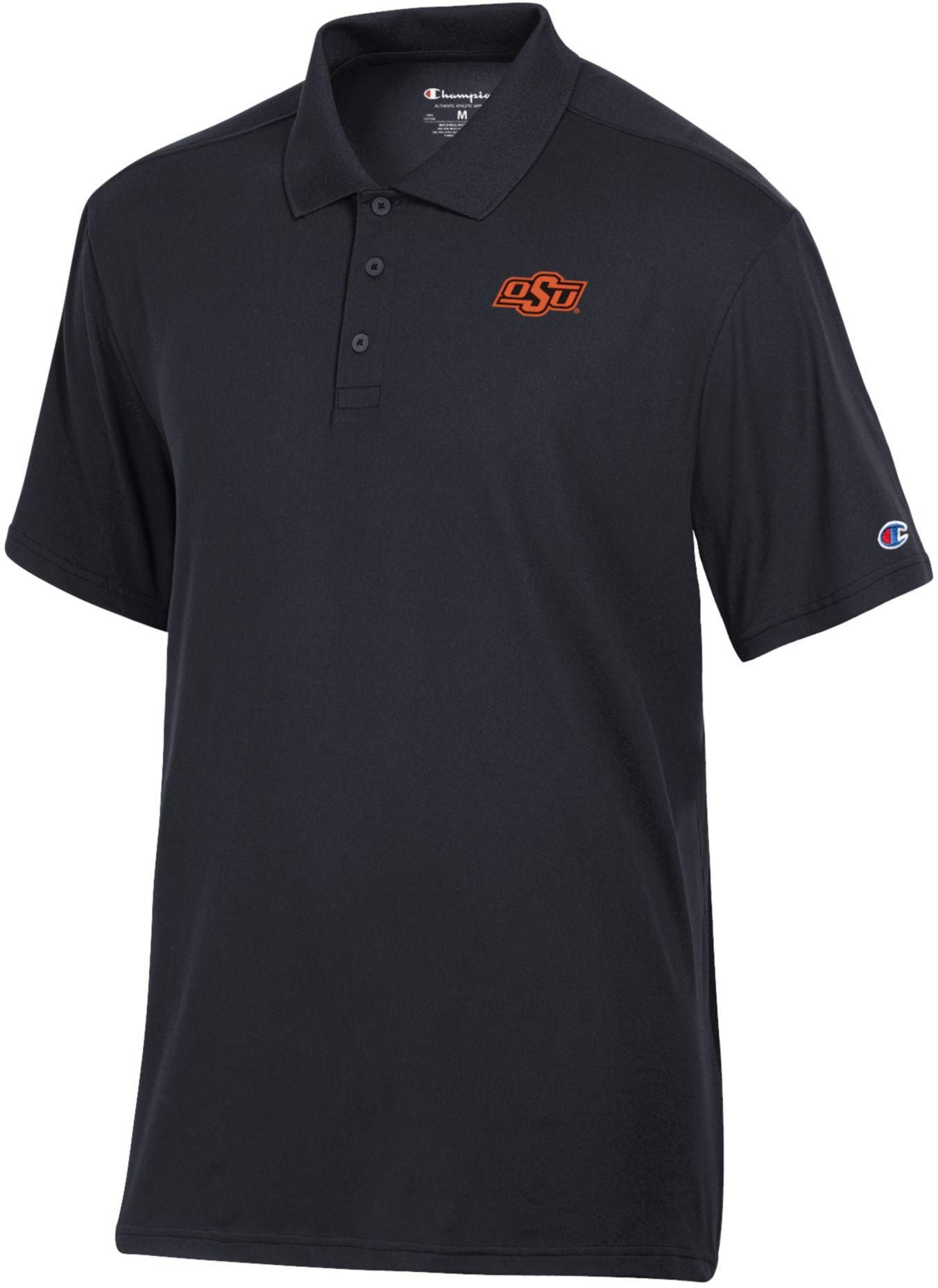 Champion Men's Oklahoma State Cowboys Black Polo