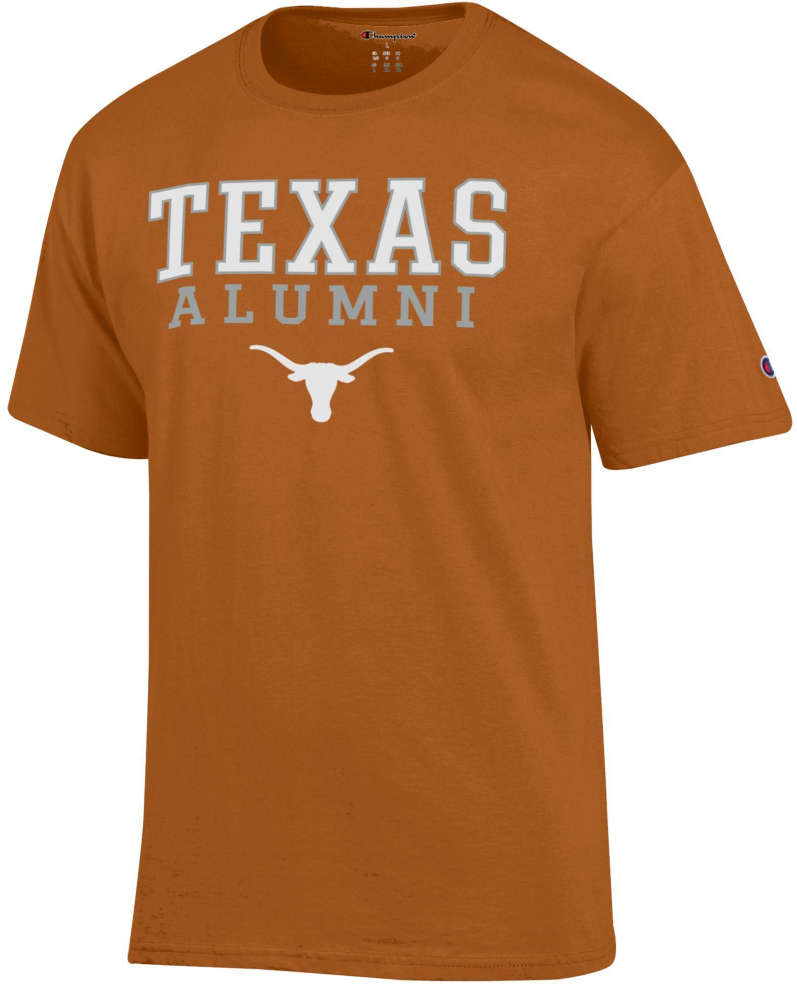 Champion Adult Texas Longhorns Jersey Alumni T-Shirt, Men's, XXL, Orange