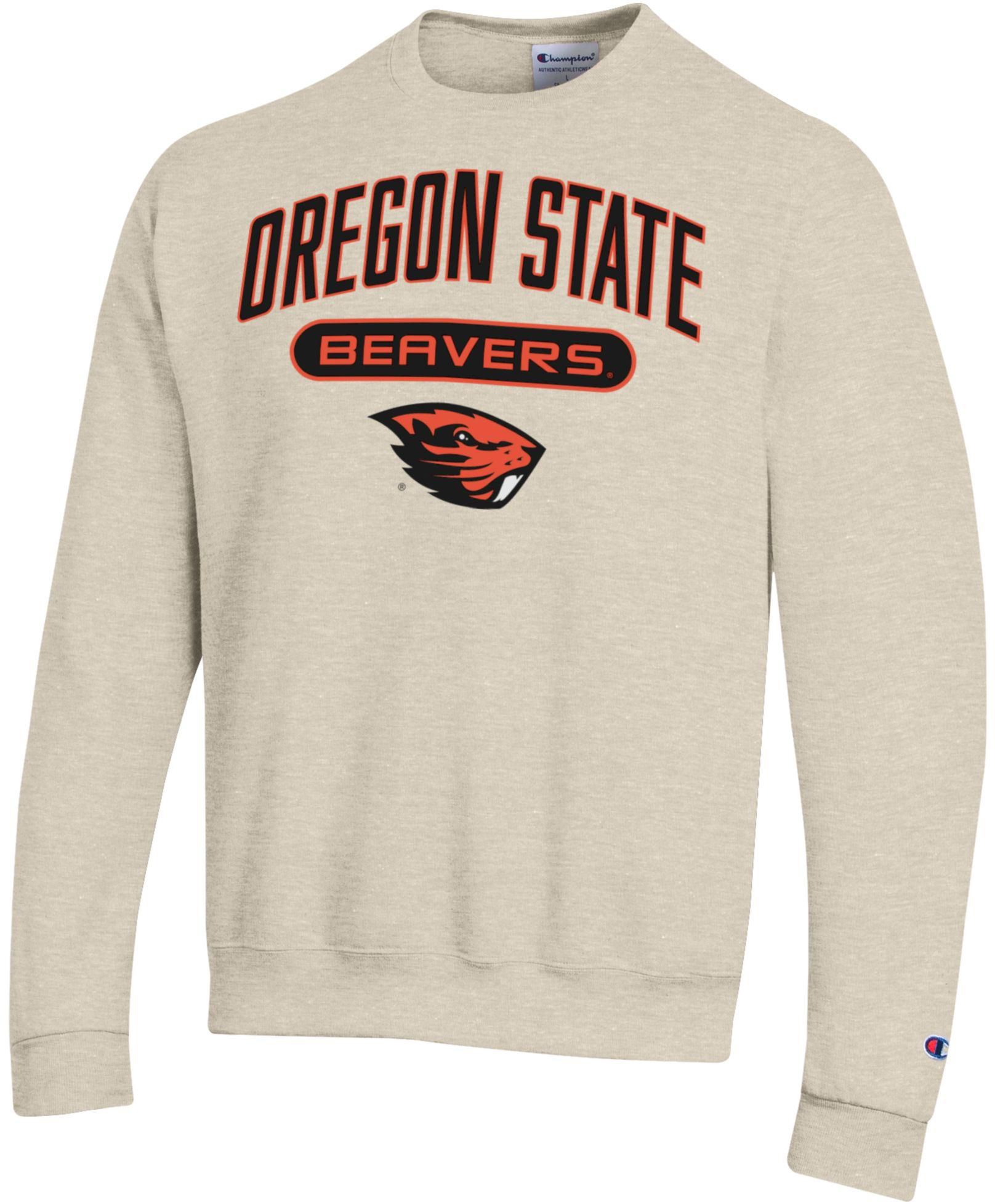 Champion Adult Oregon State Beavers Eco Powerblend Oatmeal Crewneck Sweatshirt