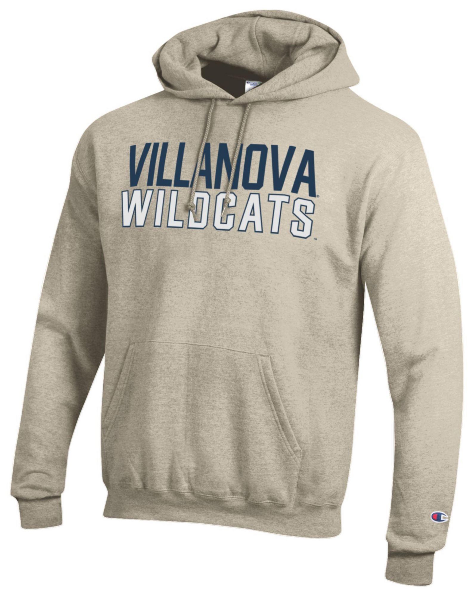 Champion Adult Villanova Wildcats Eco Powerblend Tan Hoodie
