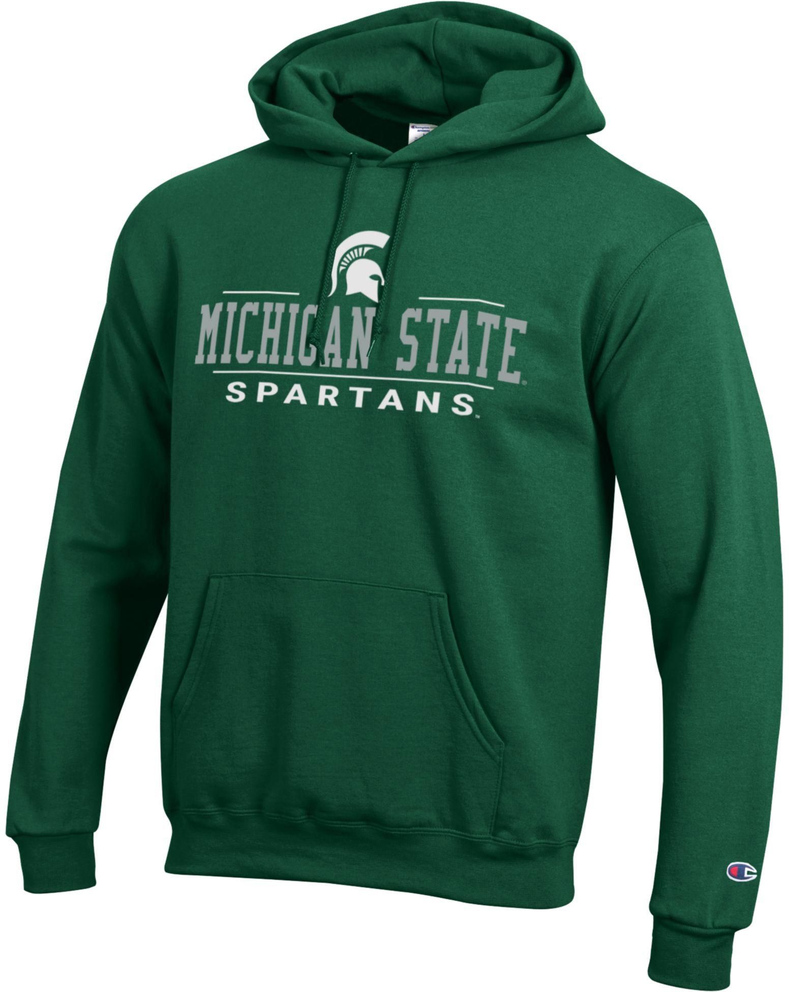 Champion Adult Michigan State Spartans Eco Powerblend Green Hoodie