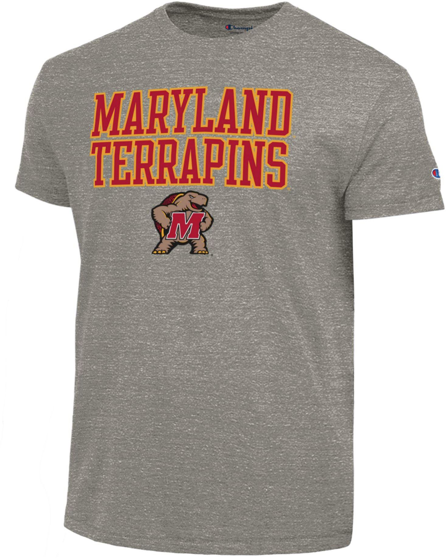 Champion Men's Maryland Terrapins Ultimate Triblend Grey T-Shirt