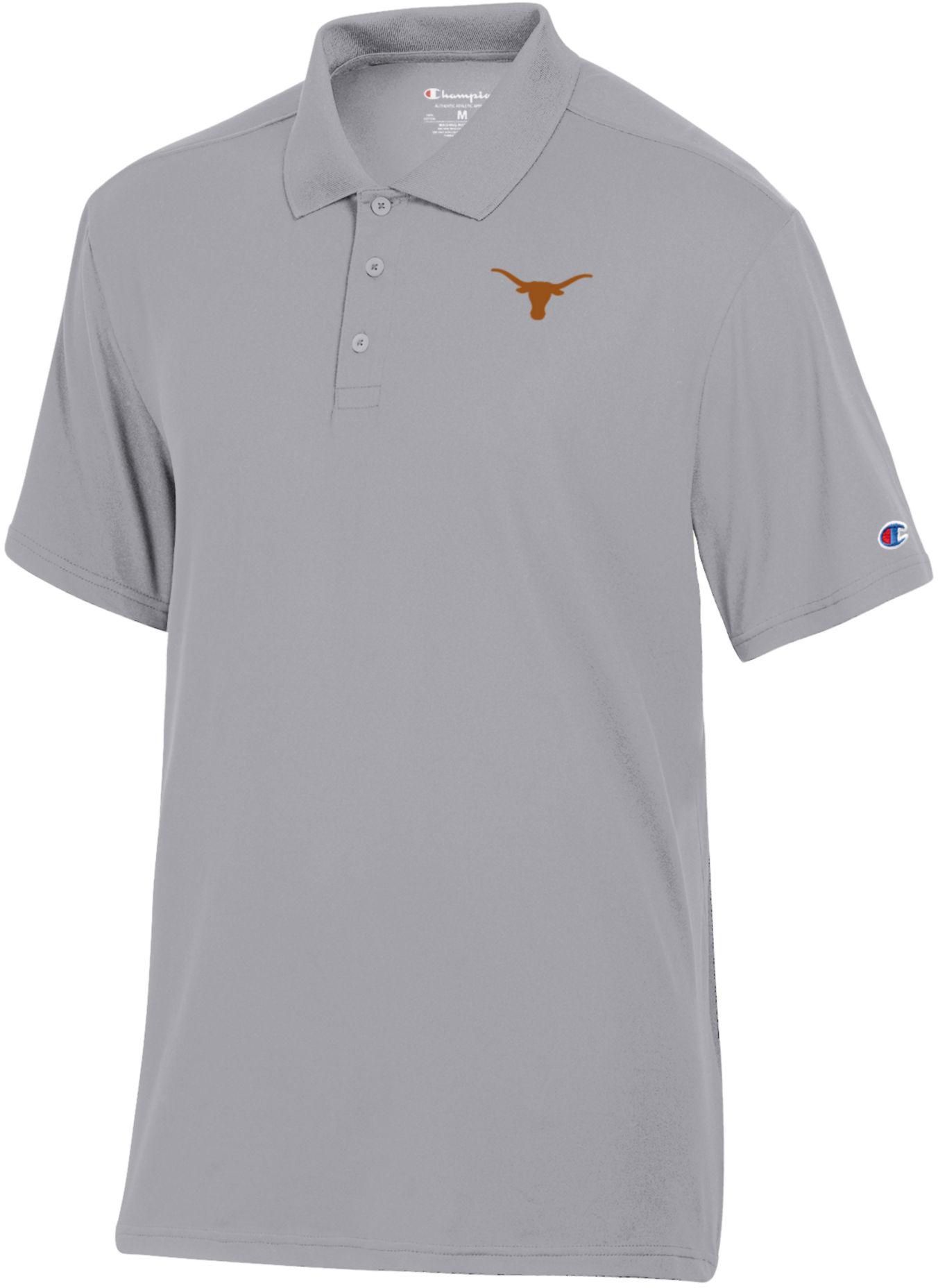 Champion Men's Texas Longhorns Gray Polo