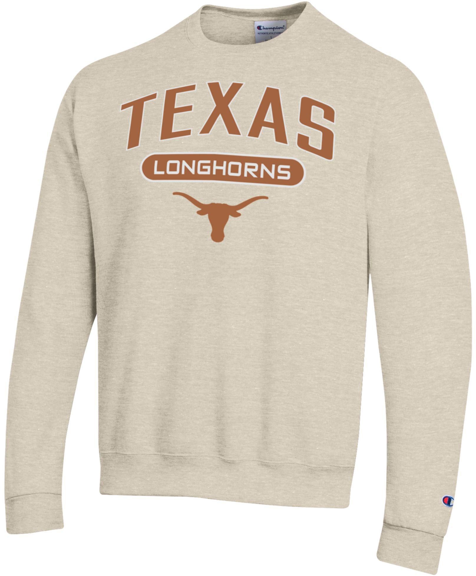 Champion Adult Texas Longhorns Eco Powerblend Oatmeal Crewneck Sweatshirt