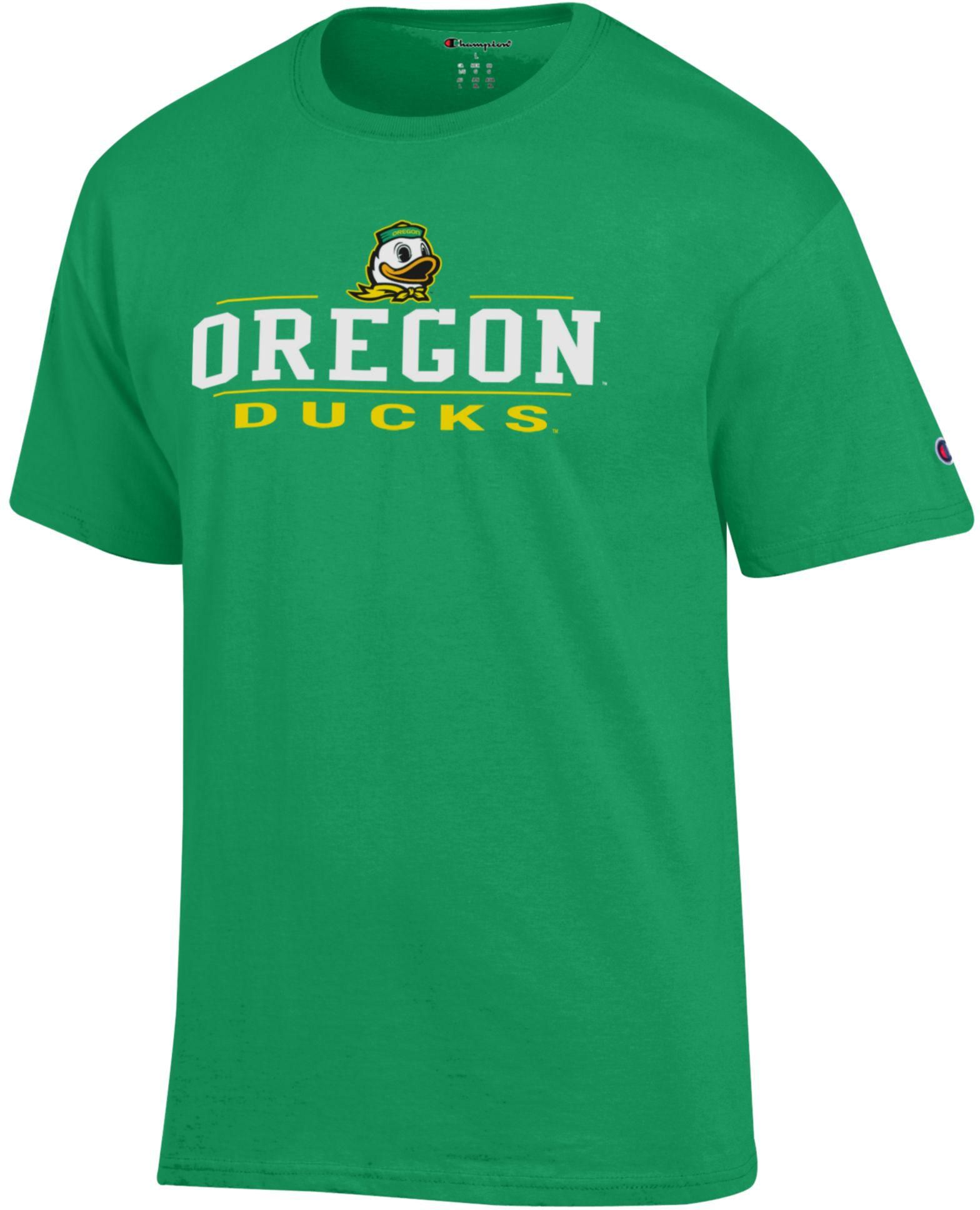 Champion Adult Oregon Ducks Jersey Green T-Shirt, Men's