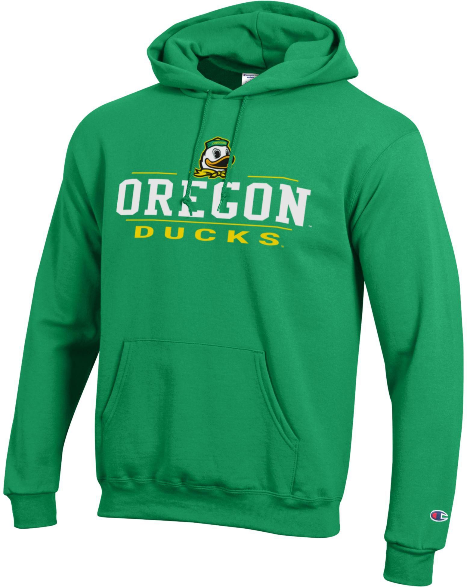 Champion Adult Oregon Ducks Eco Powerblend Green Hoodie