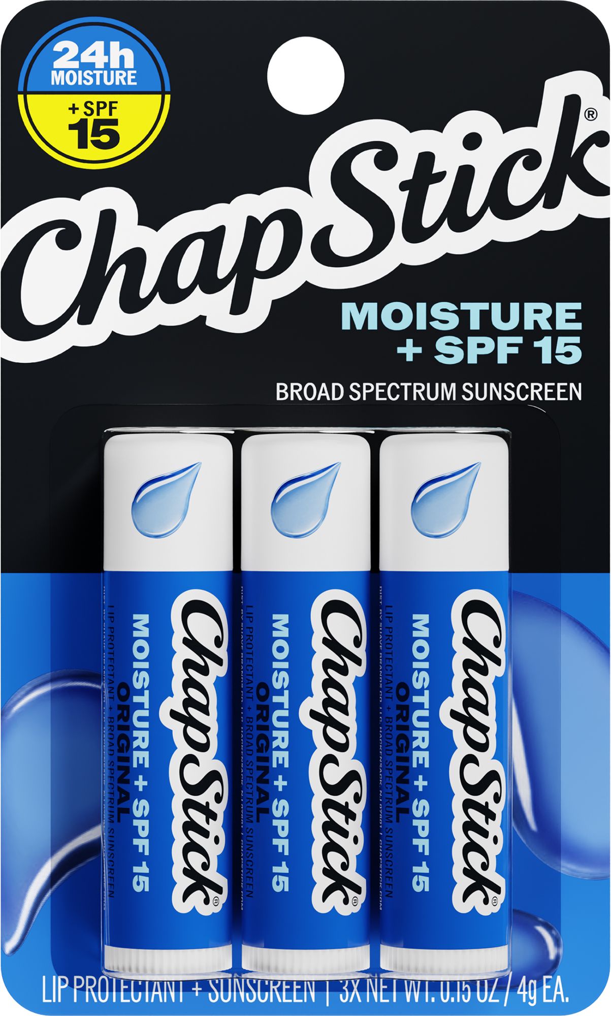 Chapstick Original Moisture - 3 Pack