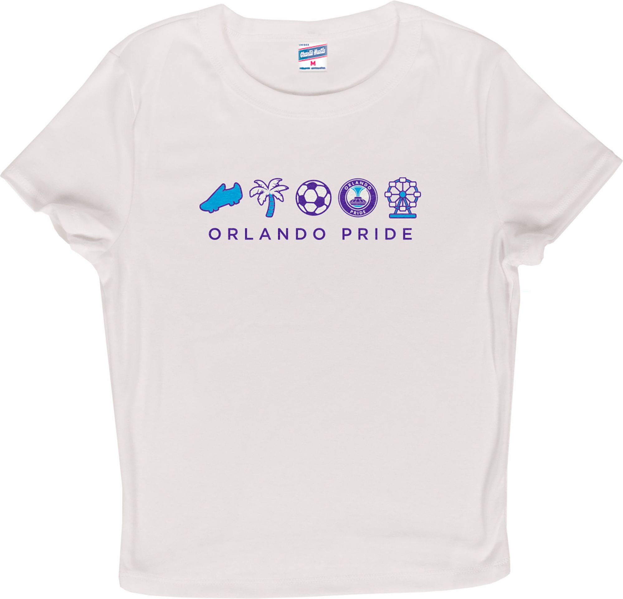 Charlie Hustle Women's Orlando Pride White Micro City Away T-Shirt