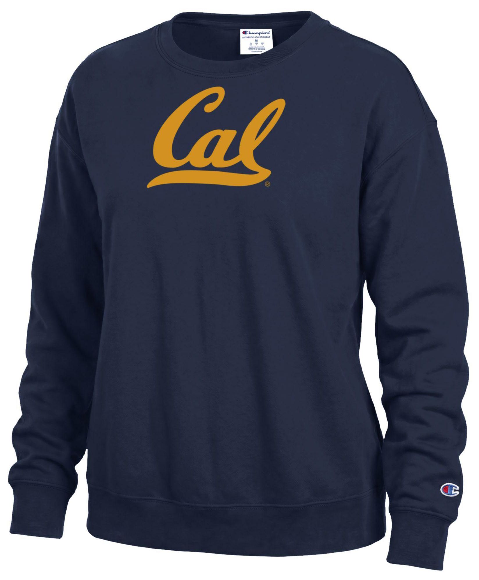 Champion Women's Cal Bears Blue Powerblend Fleece Crewneck Sweatshirt