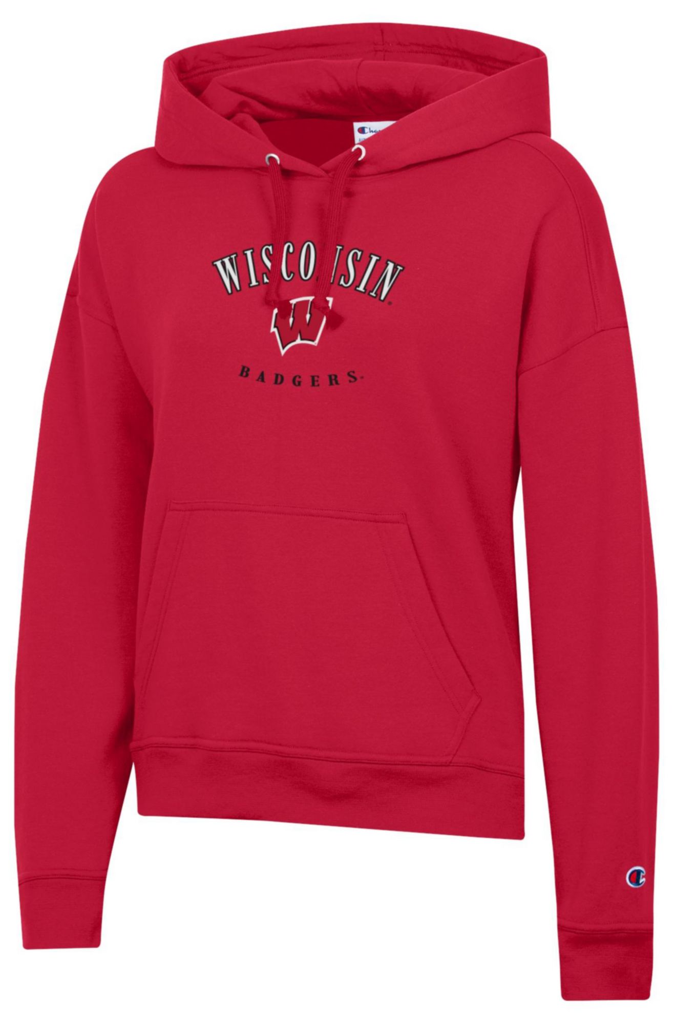 Champion Women's Wisconsin Badgers Powerblend Fleece Hoodie