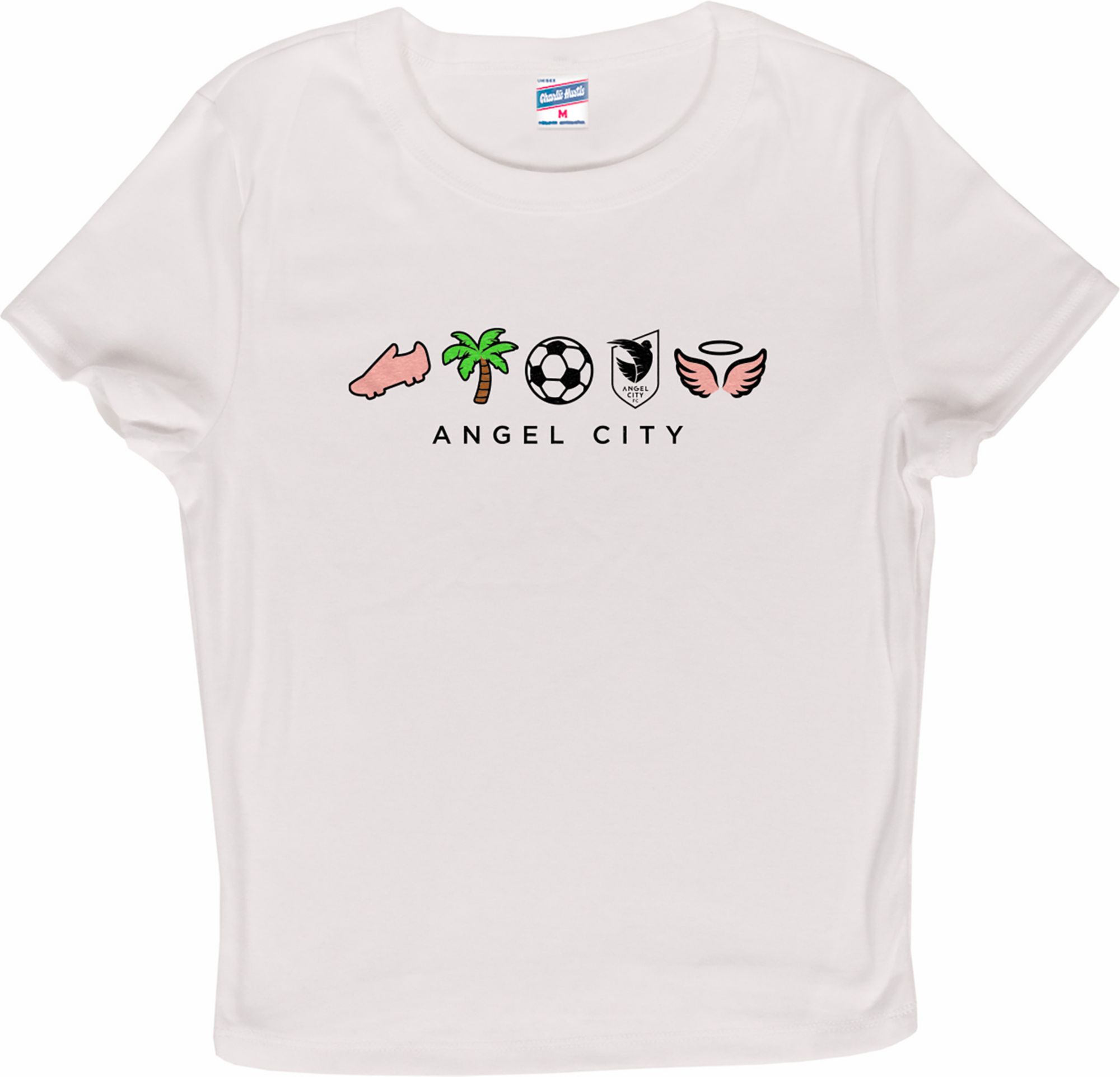 Charlie Hustle Women's Angel City FC White Micro City Away T-Shirt