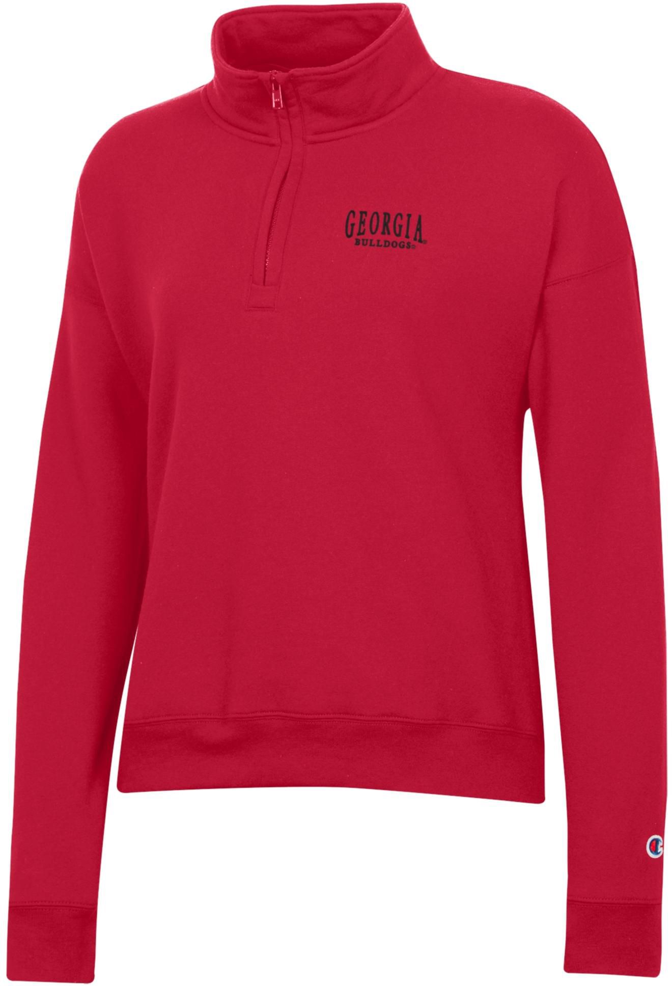 Champion Women's Georgia Bulldogs Power Blend 1/4 Zip Jacket