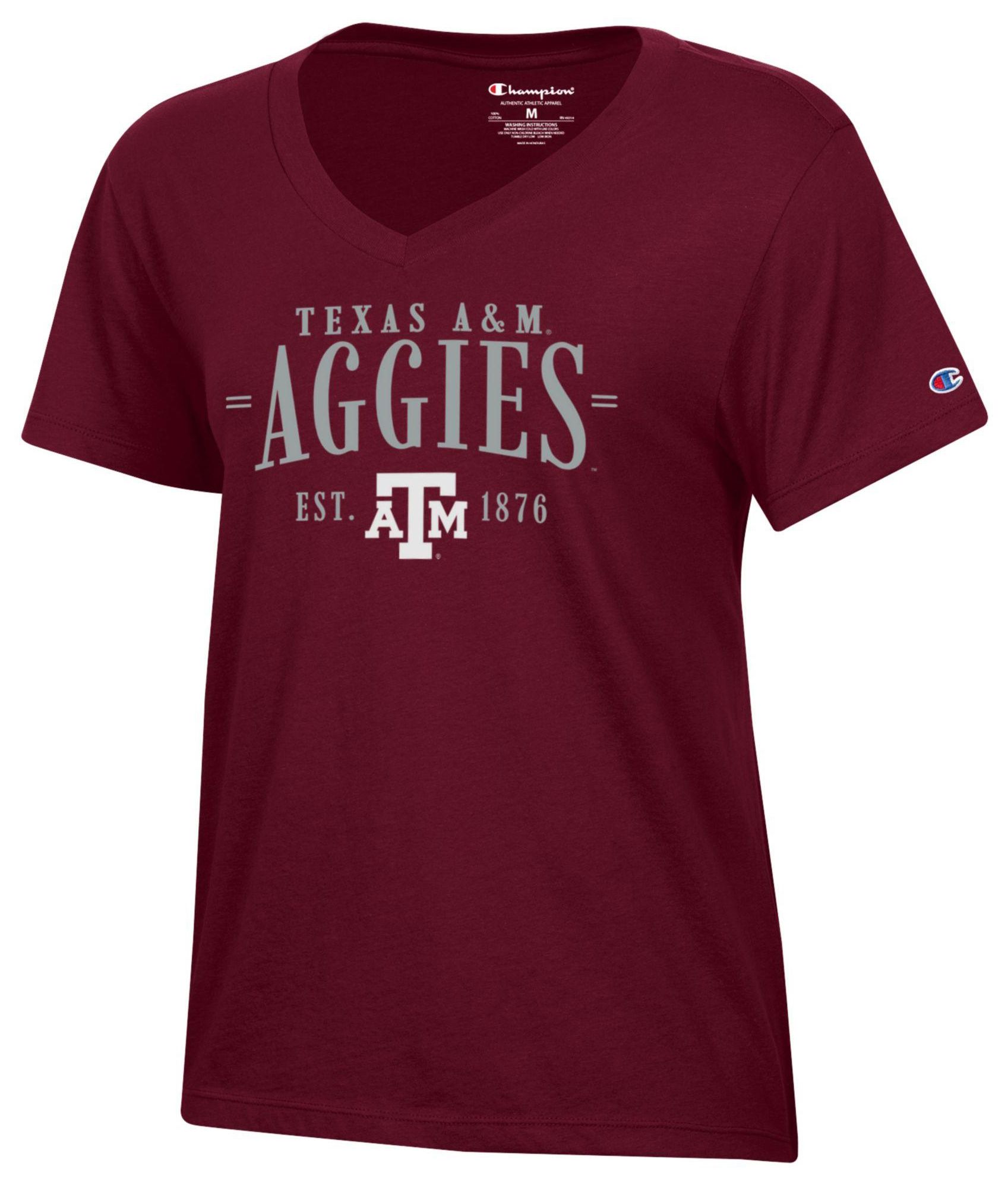 Champion Women's Texas A&amp;M Aggies Core V-Neck T-Shirt