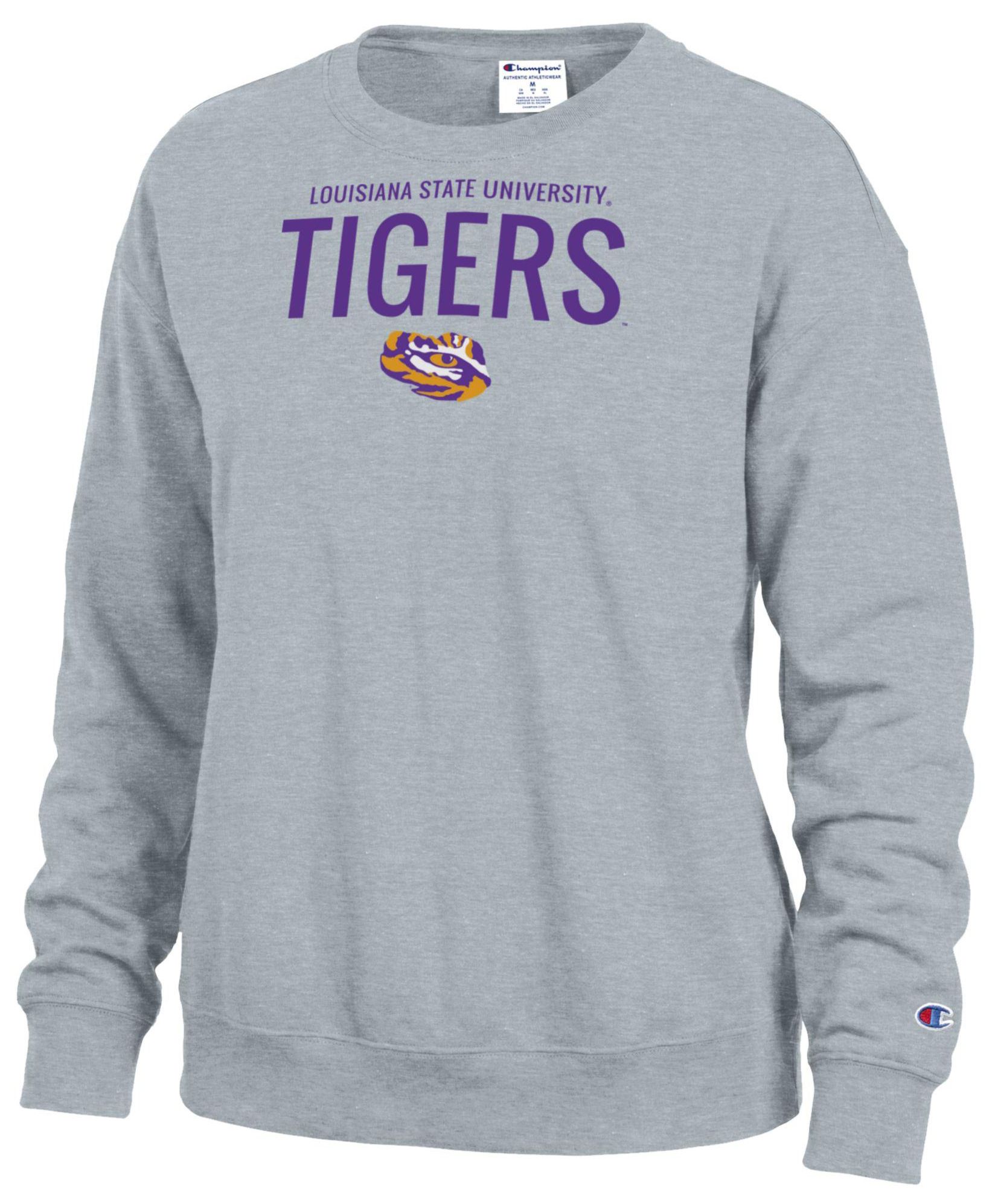 Champion Women's LSU Tigers Powerblend Fleece Crewneck Sweatshirt
