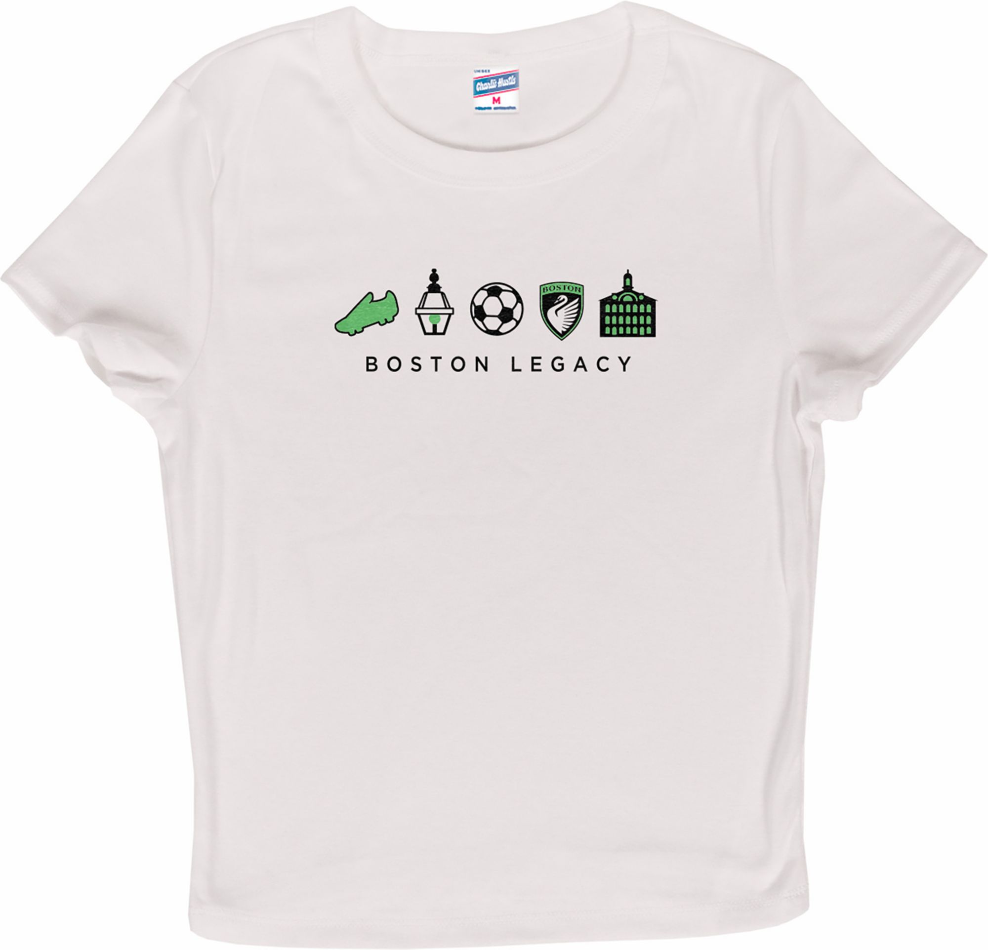 Charlie Hustle Women's Boston Legacy FC White Micro City Away T-Shirt