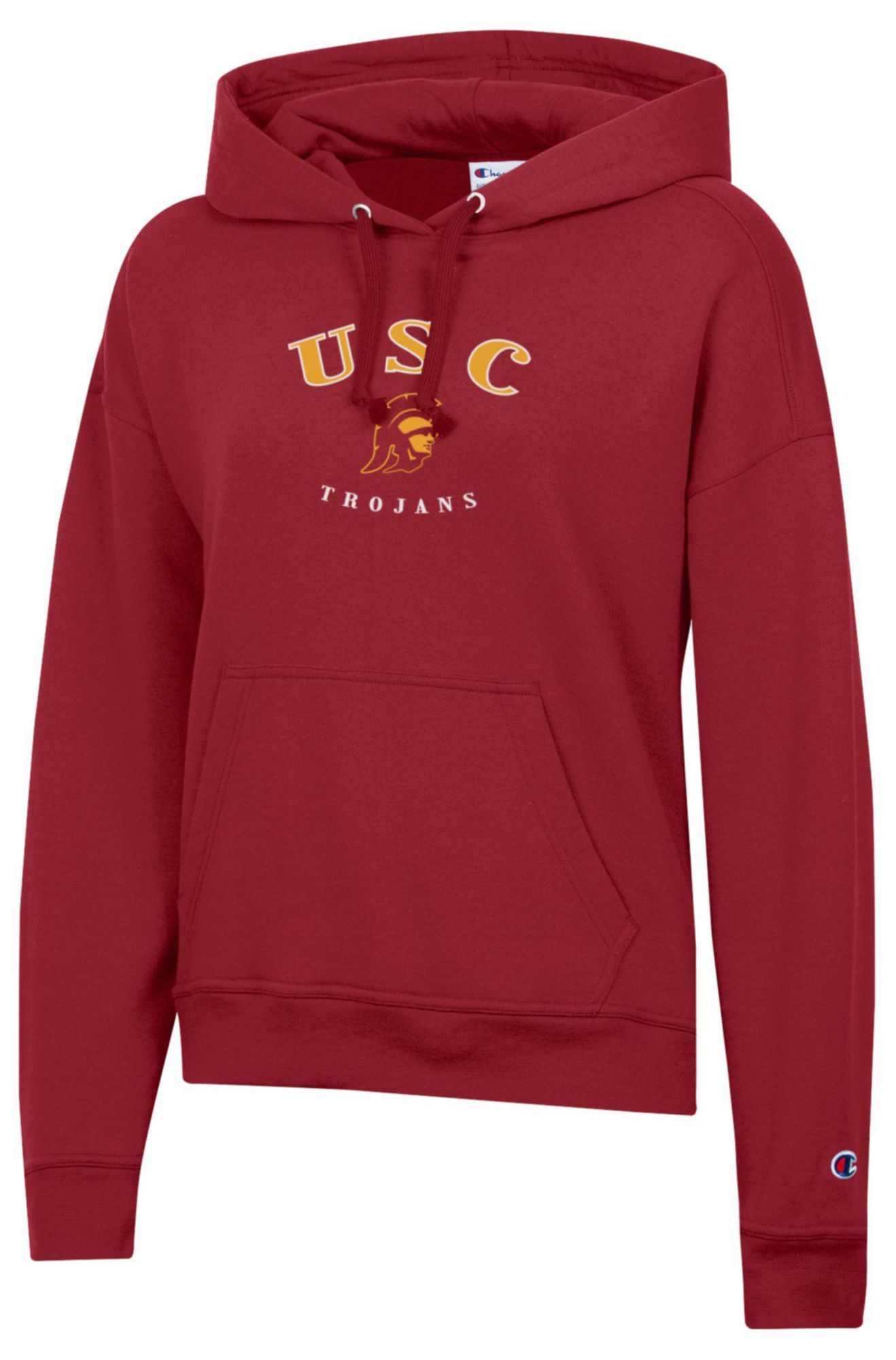 Champion Women's USC Trojans Red Powerblend Fleece Hoodie